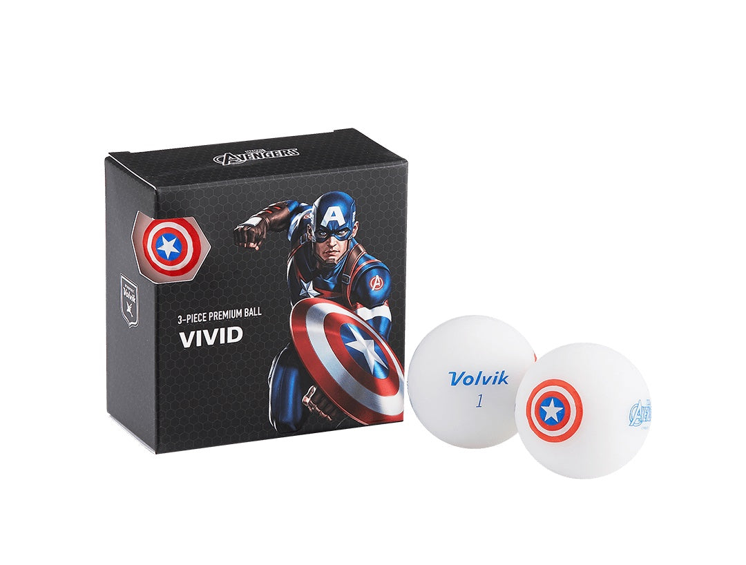 Volvik Vivid Marvel Collection 4 Ball Box