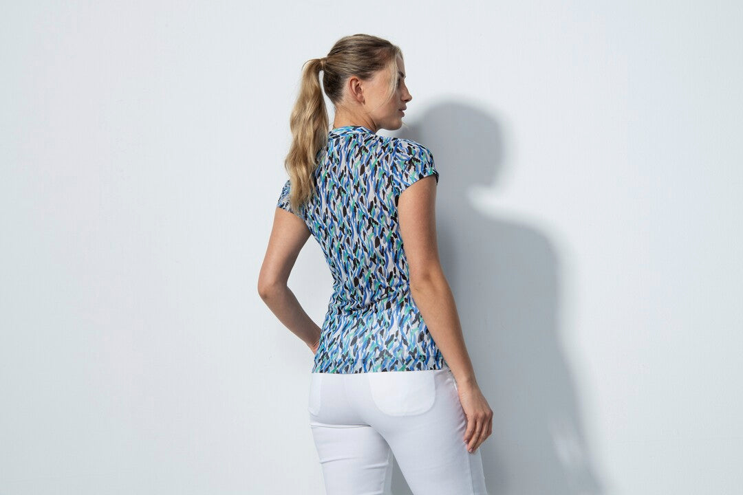 DailySports DIGNE Cap-Sleeve Polo Shirt for Women