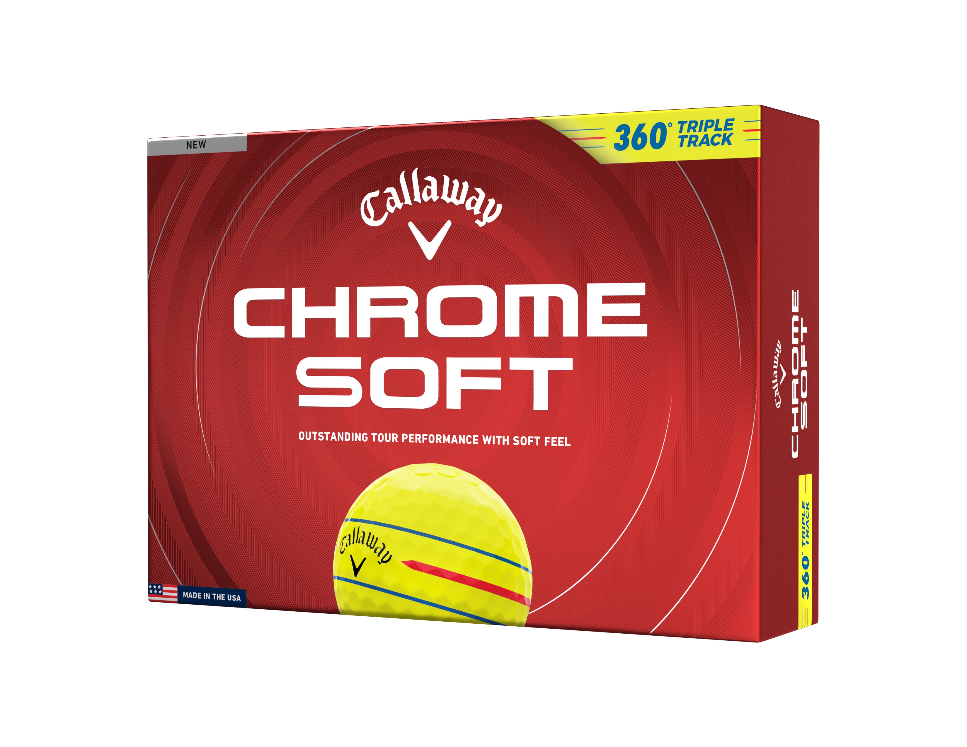 Callaway CHROME SOFT26 TRIPLETRACK Golf Balls 12pcs.