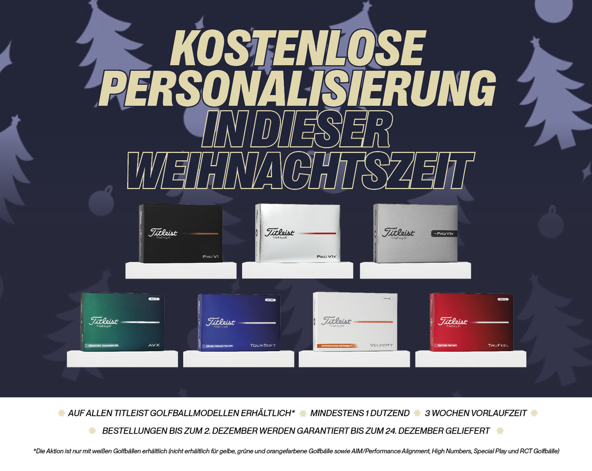 Titleist Weihnachtsaktion GRATIS Personalisierung