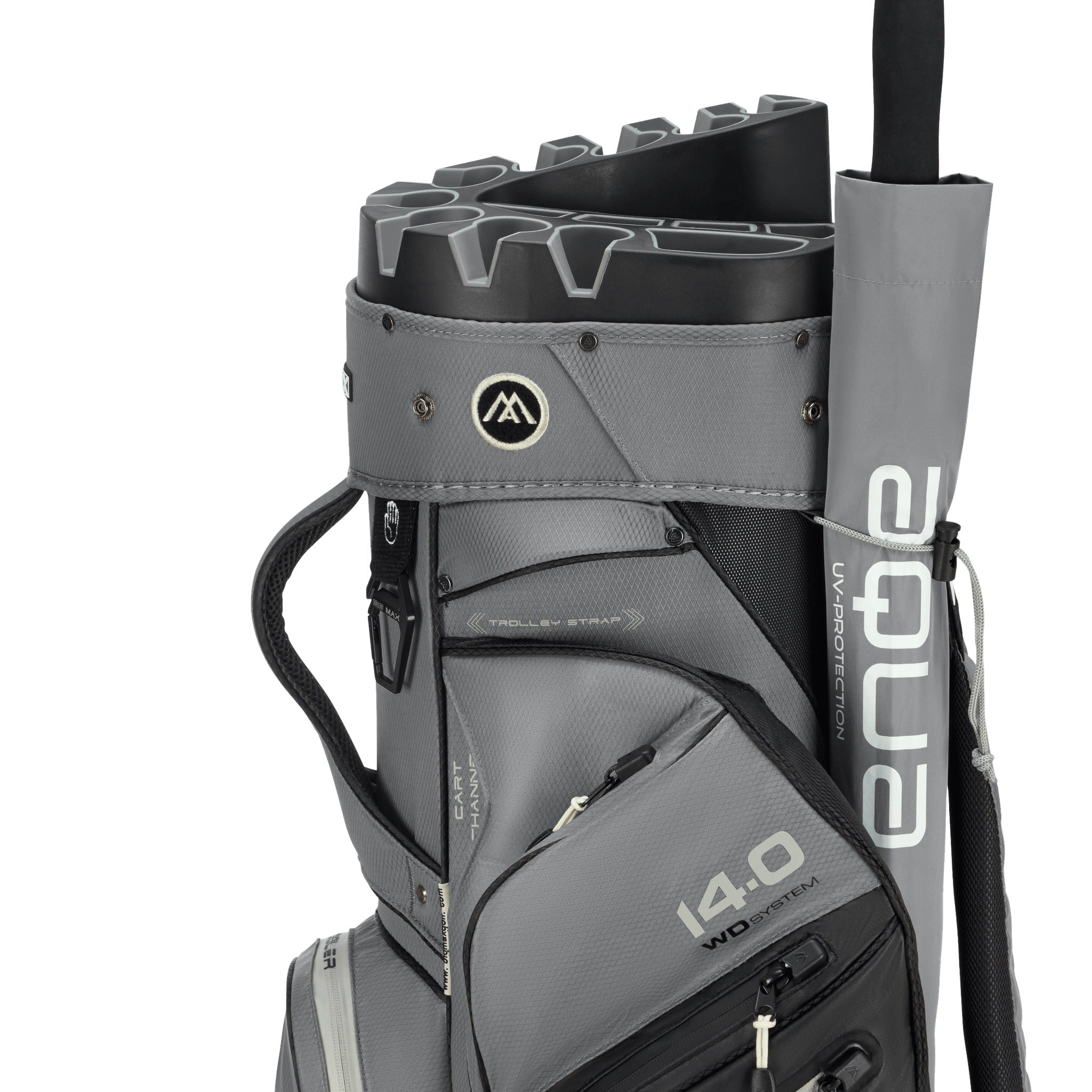 Big Max Dri Lite Silencio 3 Organizer Cart Bag black black