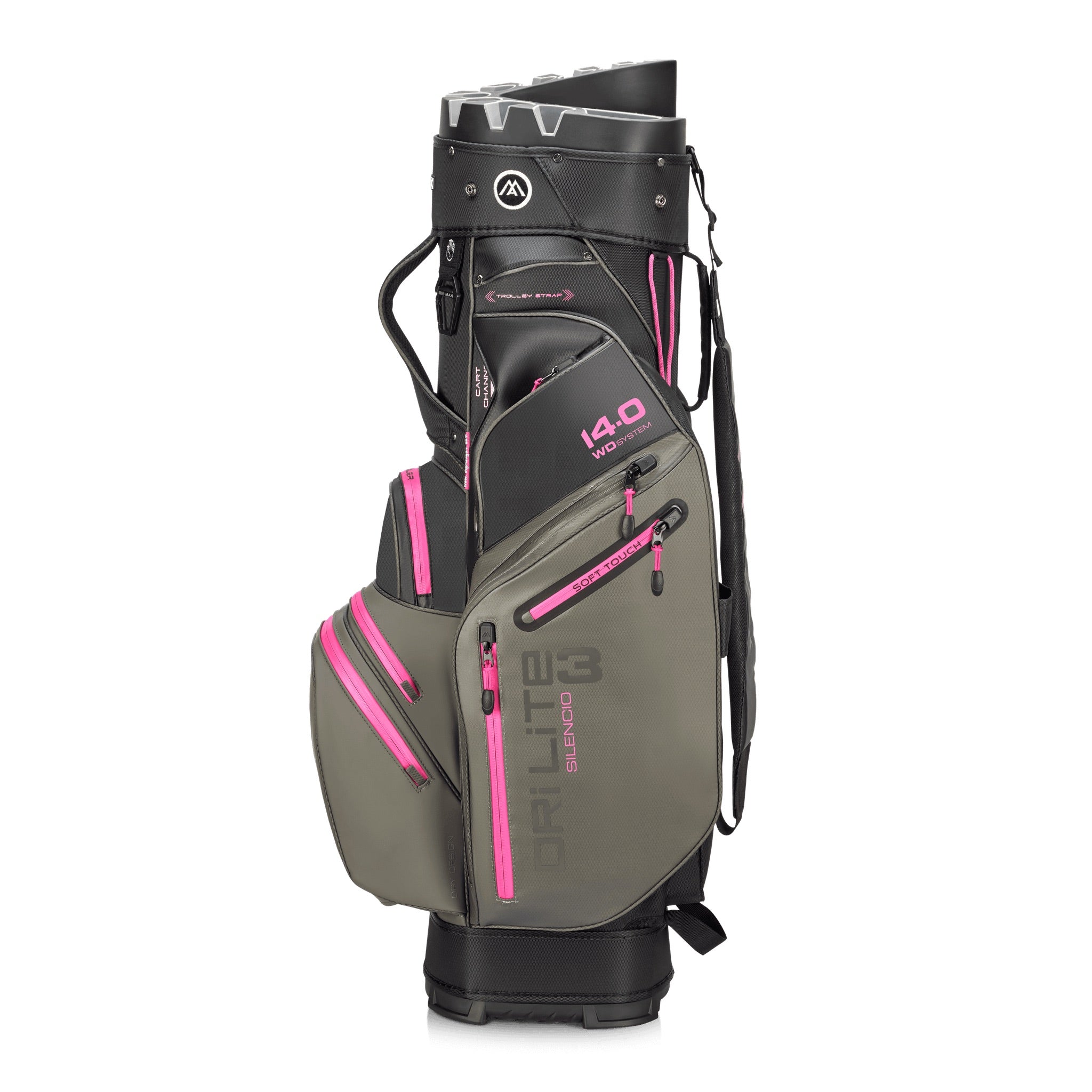 Big Max Dri Lite Silencio 3 Organizer Cart Bag black black