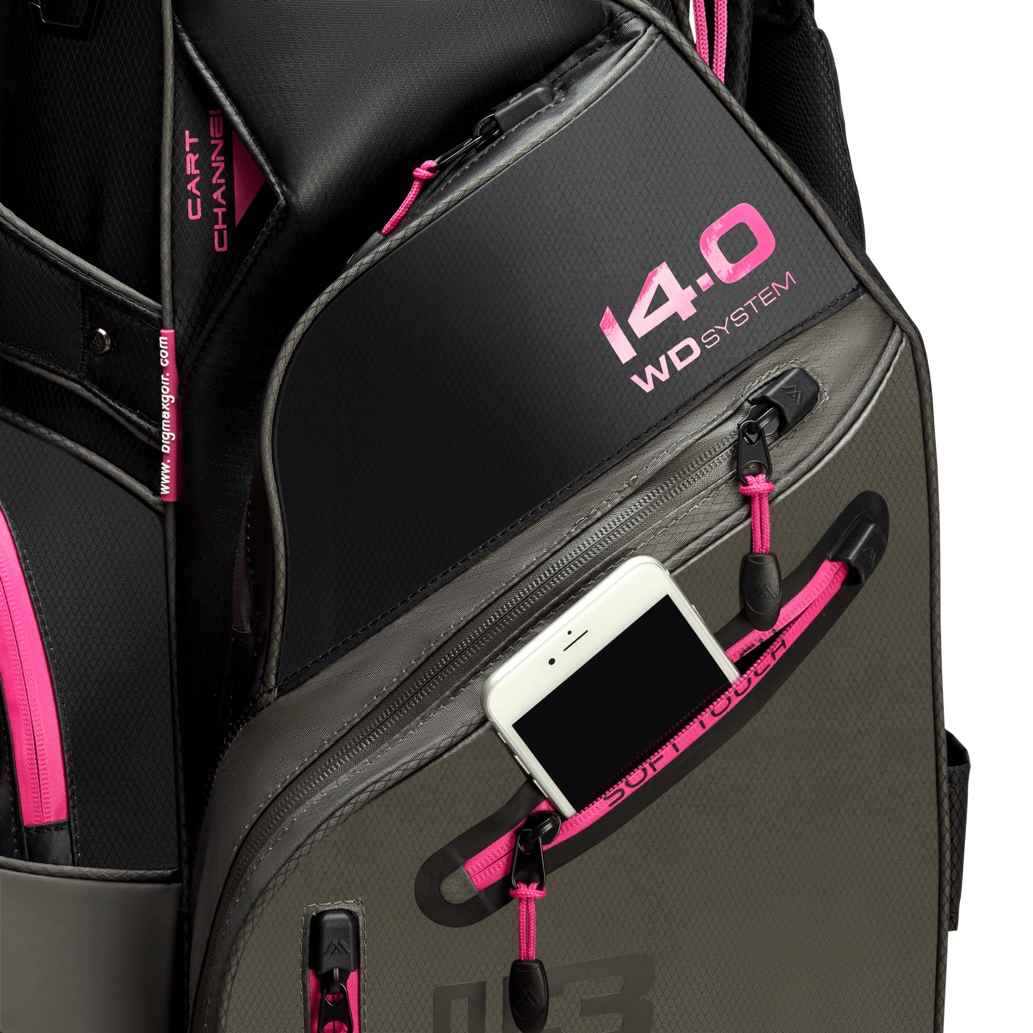 Big Max Dri Lite Silencio 3 Organizer Cart Bag black black