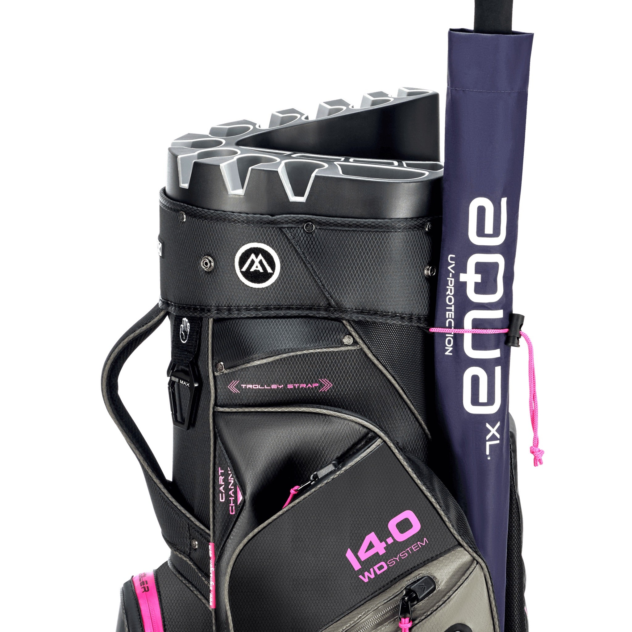 Big Max Dri Lite Silencio 3 Organizer Cart Bag black black