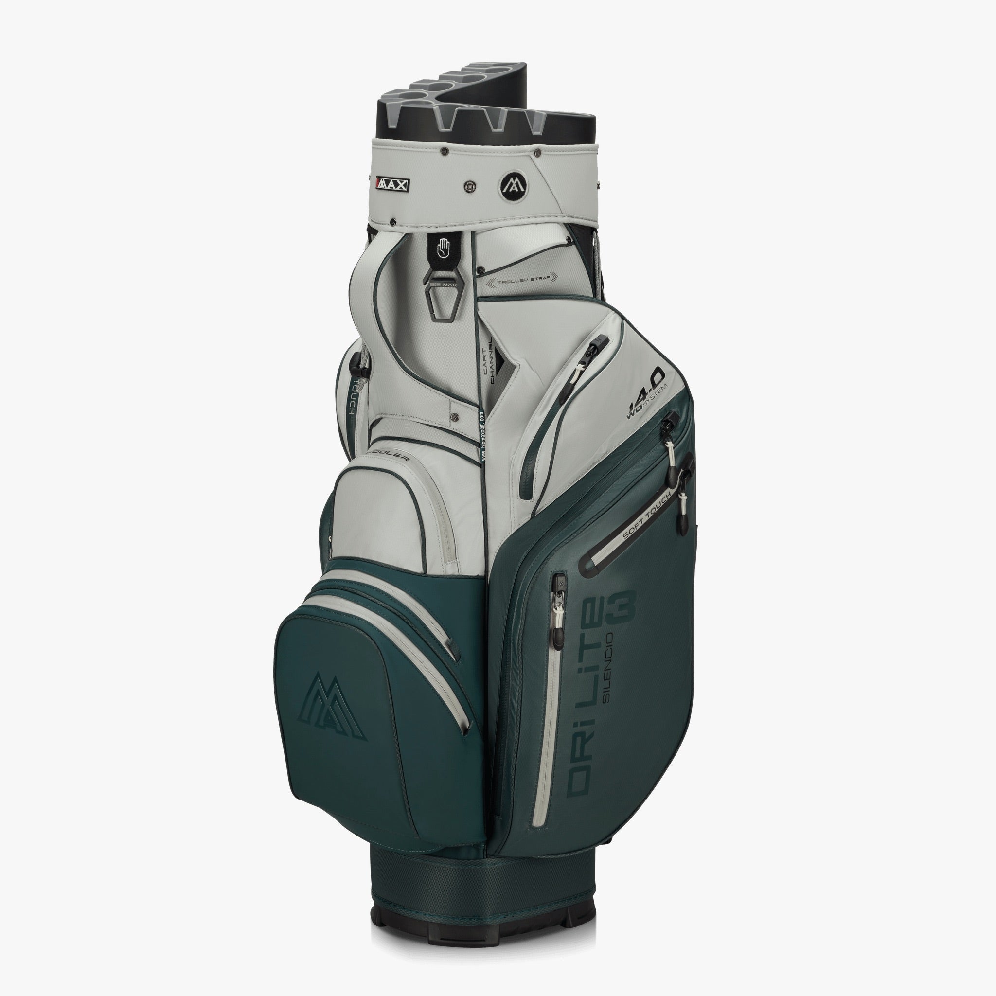 Big Max Dri Lite Silencio 3 Organizer Cart Bag black black