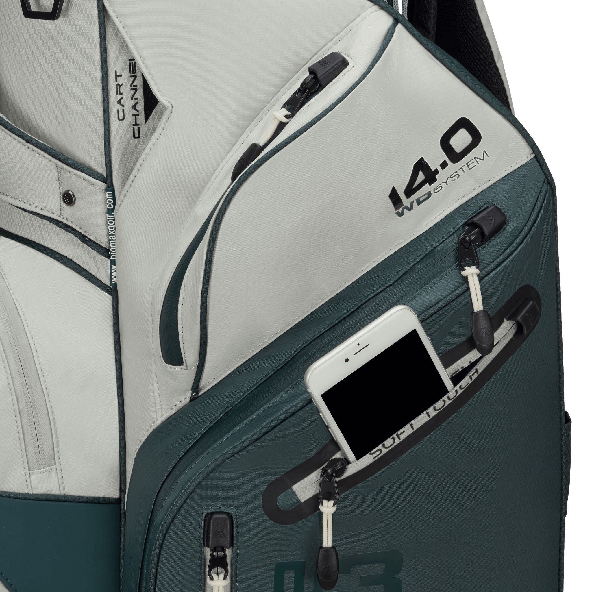 Big Max Dri Lite Silencio 3 Organizer Cart Bag black black