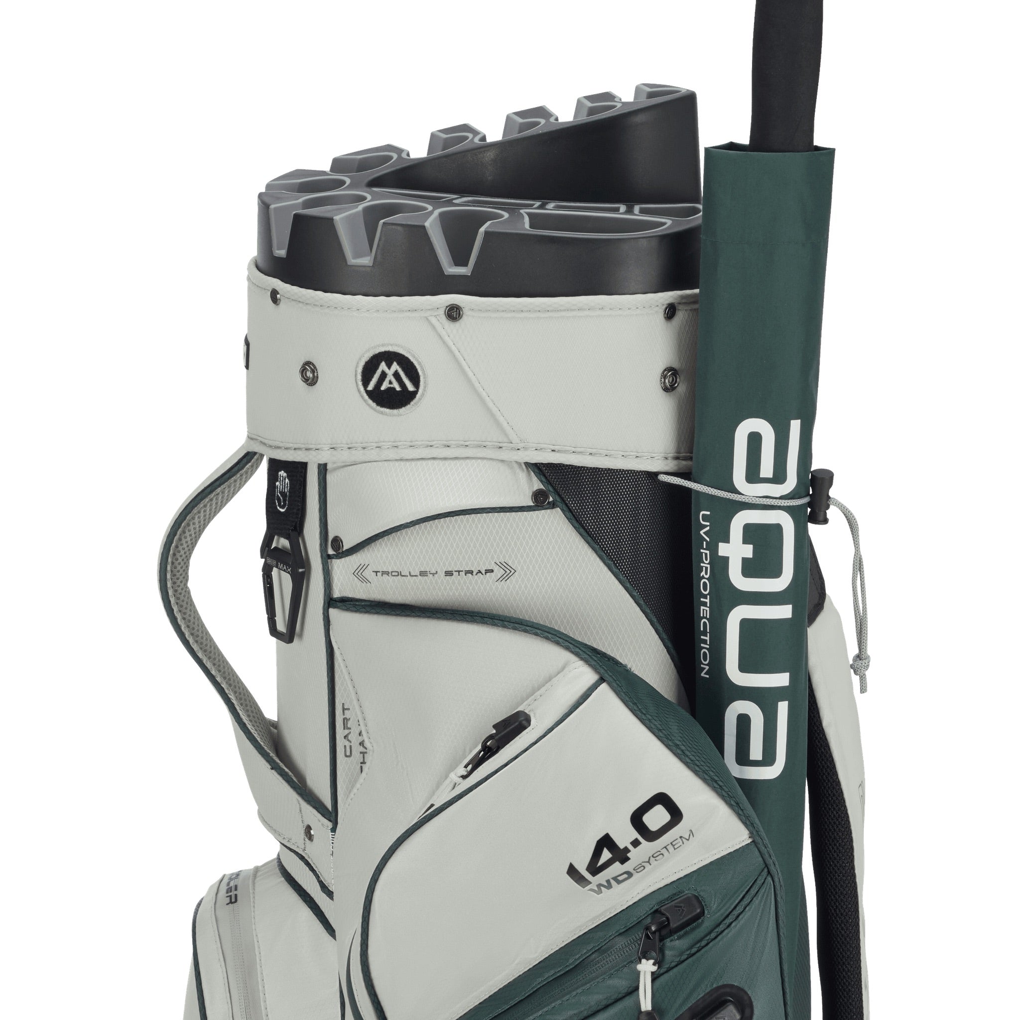 Big Max Dri Lite Silencio 3 Organizer Cart Bag black black