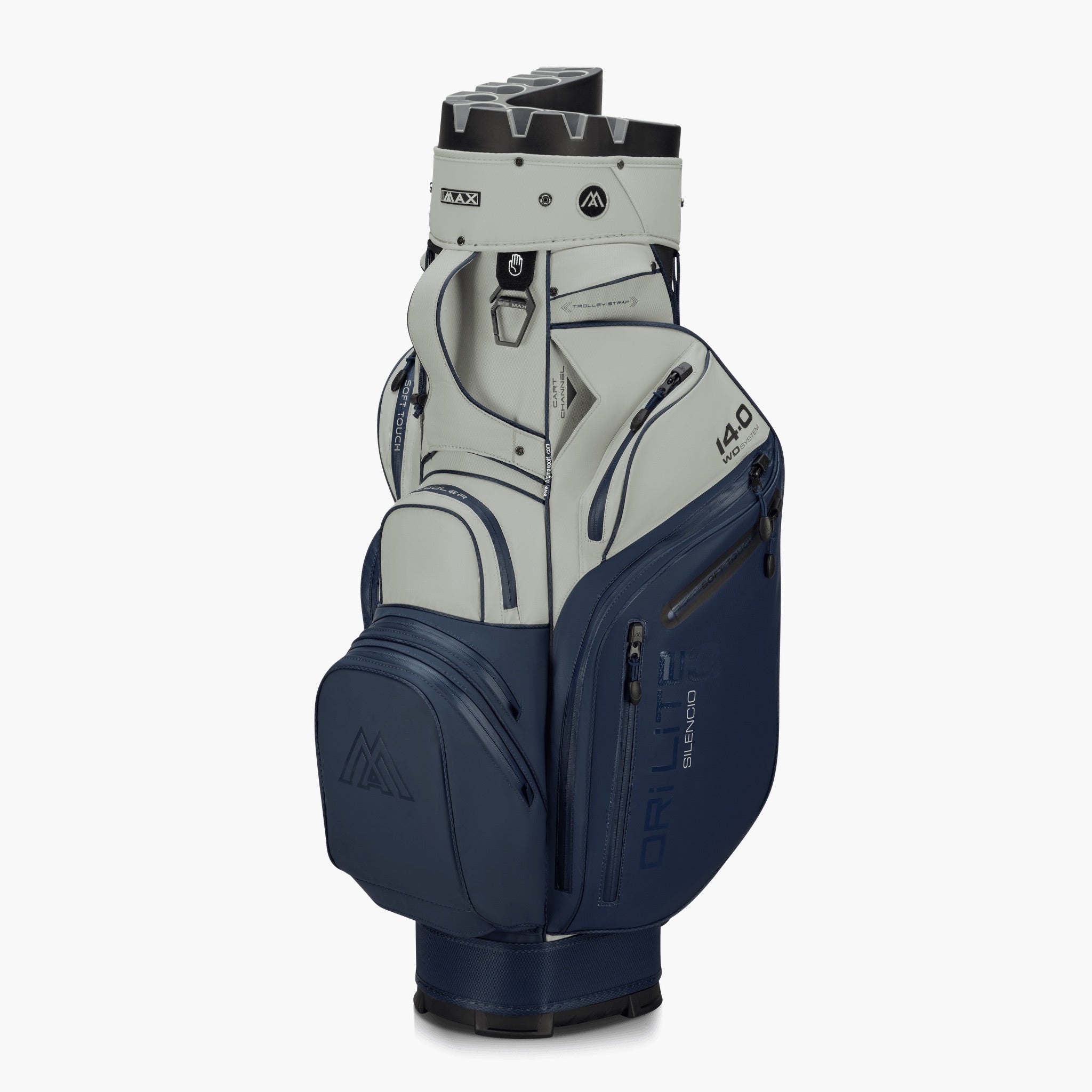 Big Max Dri Lite Silencio 3 Organizer Cart Bag black black