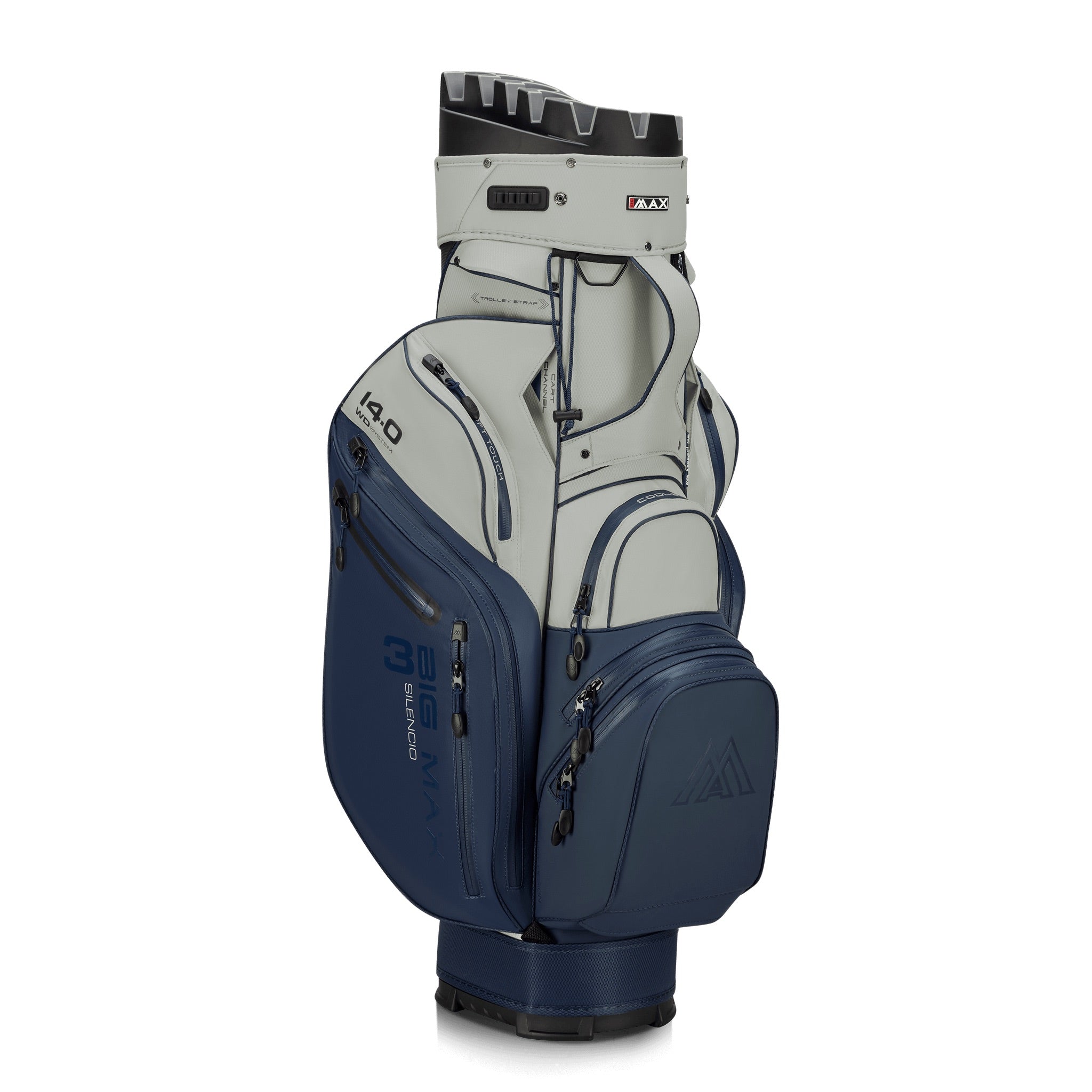 Big Max Dri Lite Silencio 3 Organizer Cart Bag black black