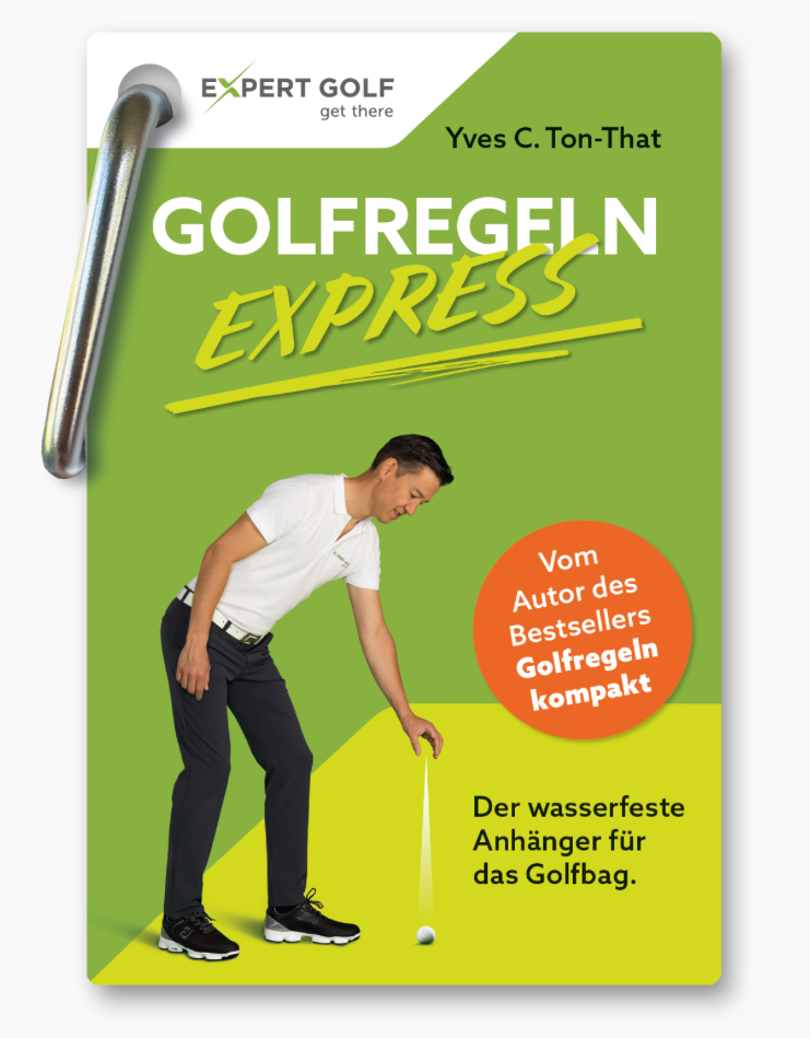 ExpertGolf Golfregeln Express Minibuch mit Karabiner