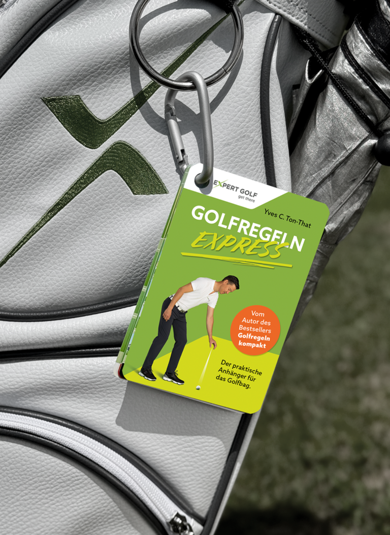 ExpertGolf Golfregeln Express Minibuch mit Karabiner
