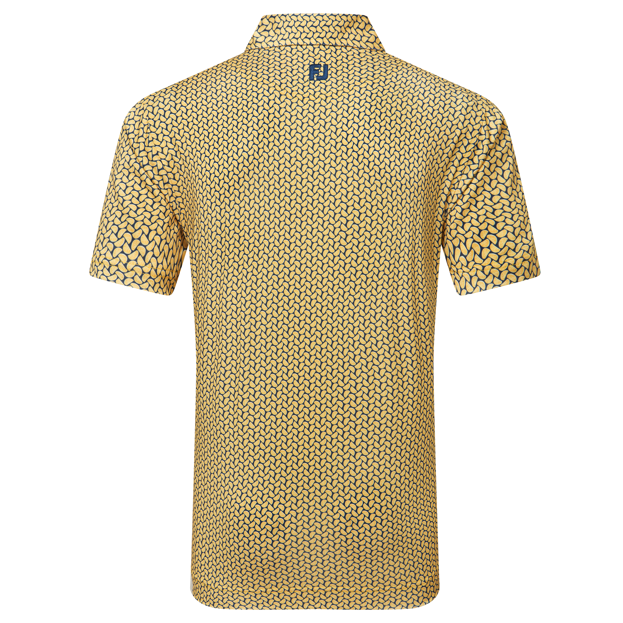 Footjoy Citrus Print Lisle Polo Herren L rosa/hellblau