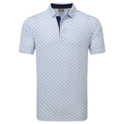 Footjoy Figure Print Lisle Polo Herren