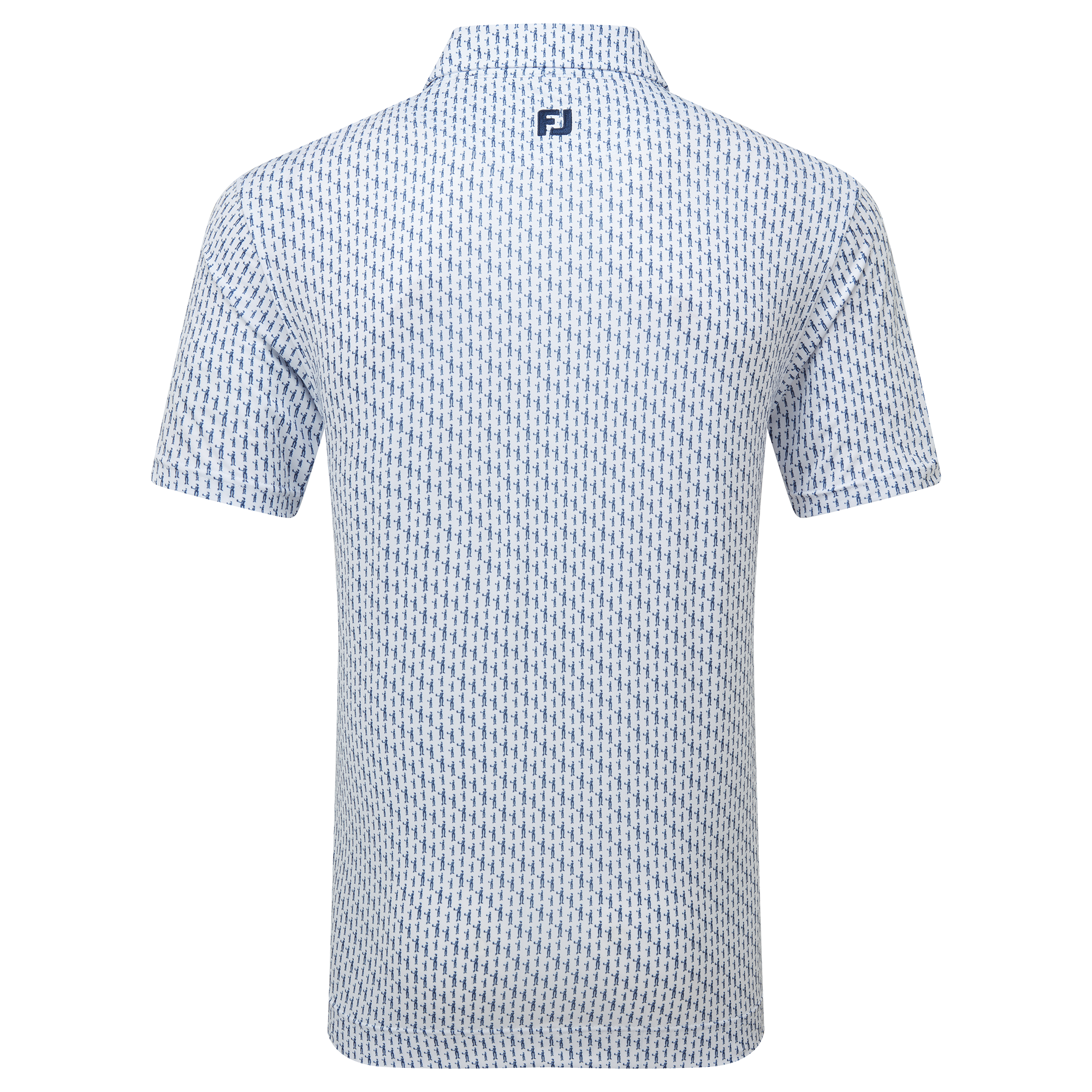 Footjoy Figure Print Lisle Polo Herren