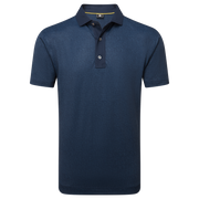 Footjoy Etched Texture Print Lisle Polo Herren