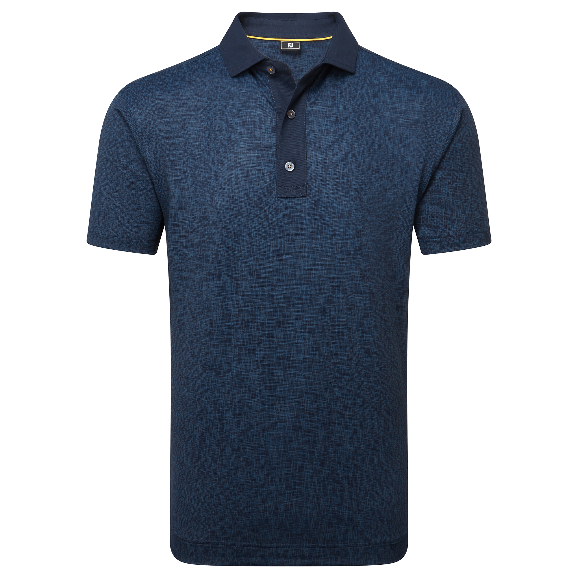 Footjoy Etched Texture Print Lisle Polo Herren