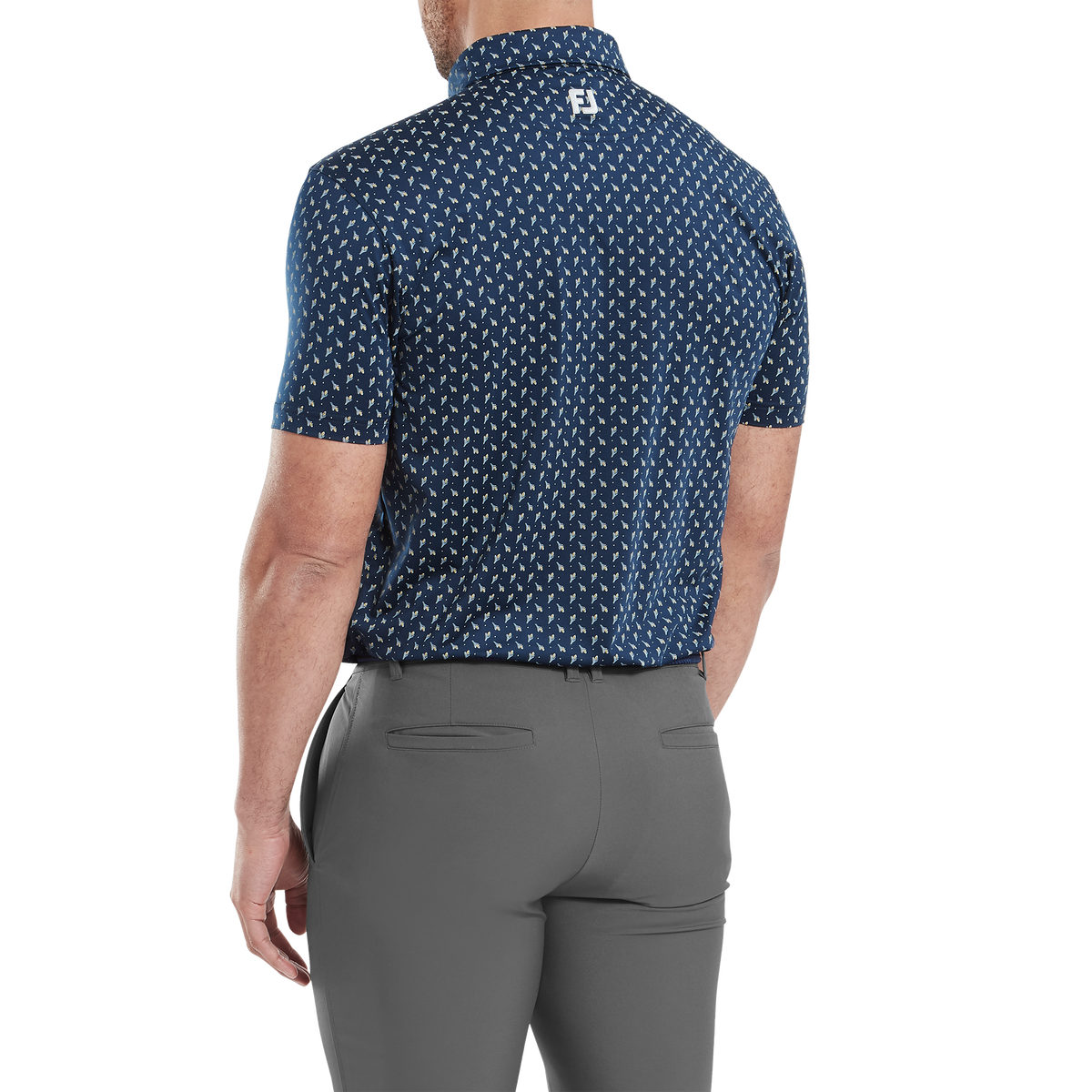 FootJoy Flower Bud Foulard Lisle Polo Men