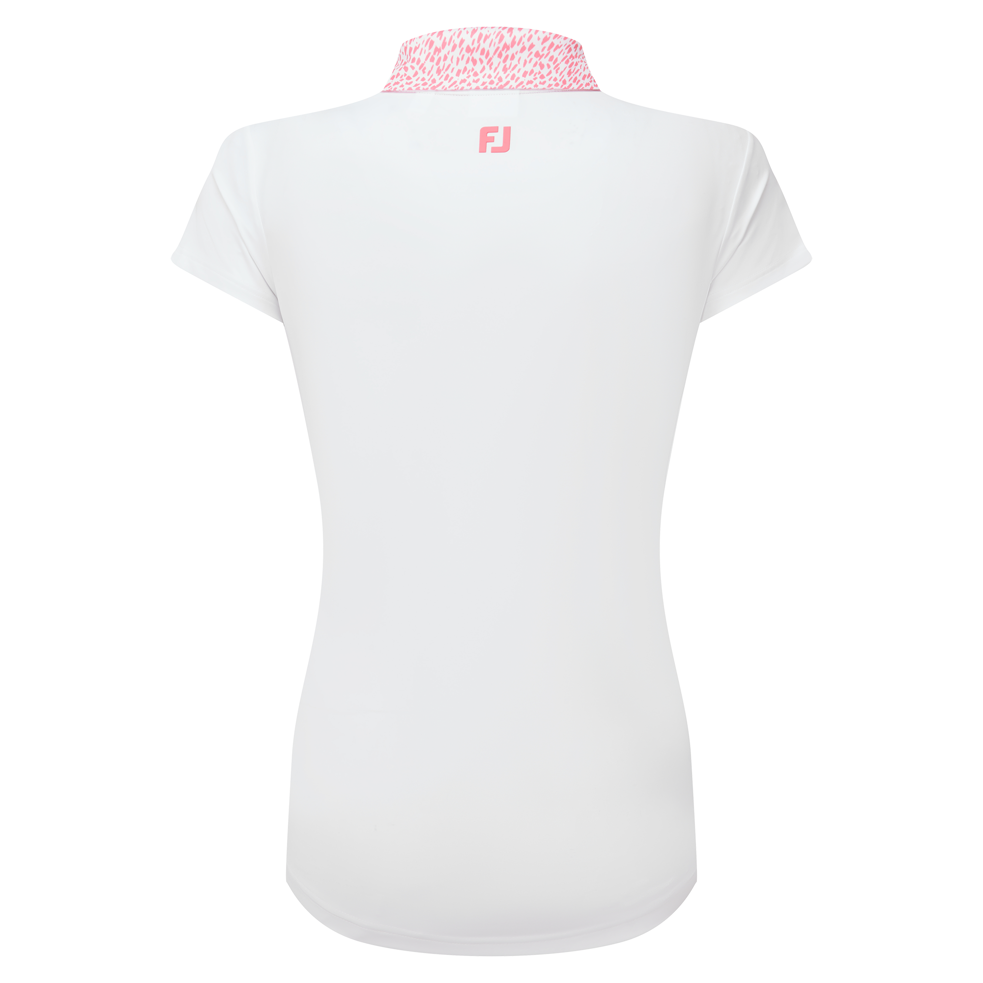 FootJoy Women's Cap Sleeve Print Trim Lisle Polo