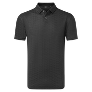 Footjoy Modernist Geo Pique Polo Men's S White/Light Blue