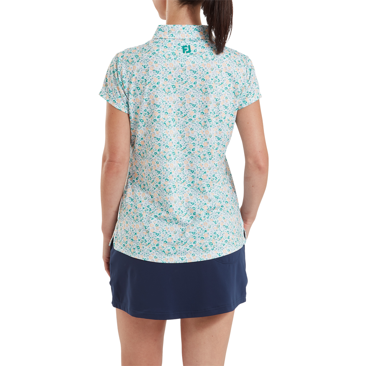 Footjoy Capsleeve Lisle Polo Women XS blue