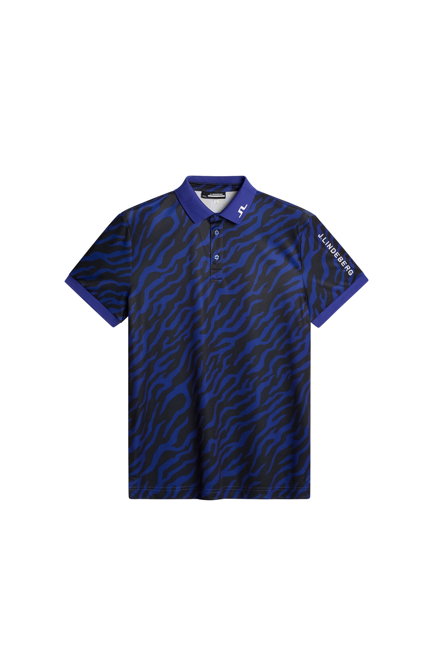 J.Lindeberg Tour Tech Print Polo Herren S braun/schwarz