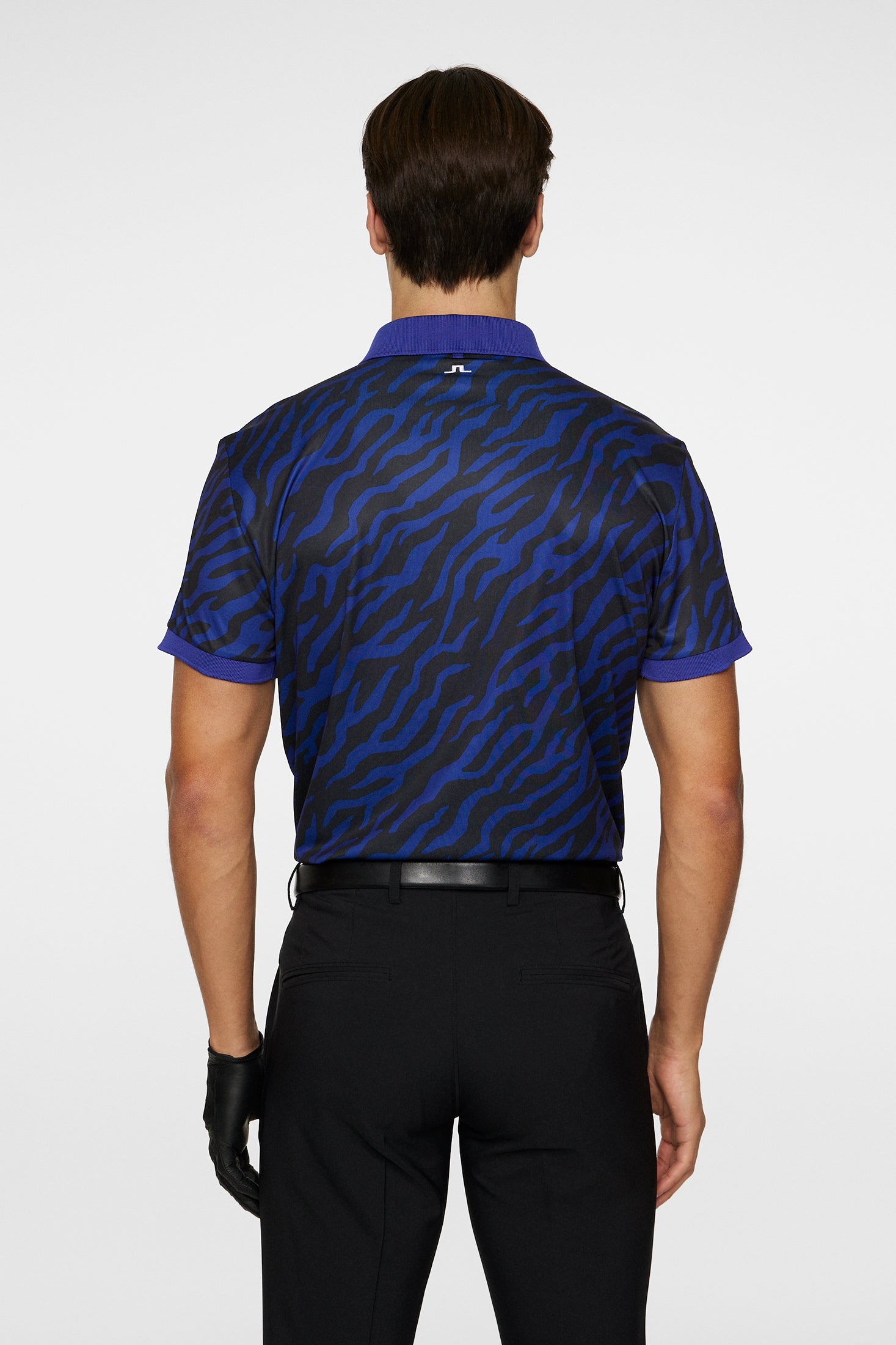 J.Lindeberg Tour Tech Print Polo Herren S braun/schwarz