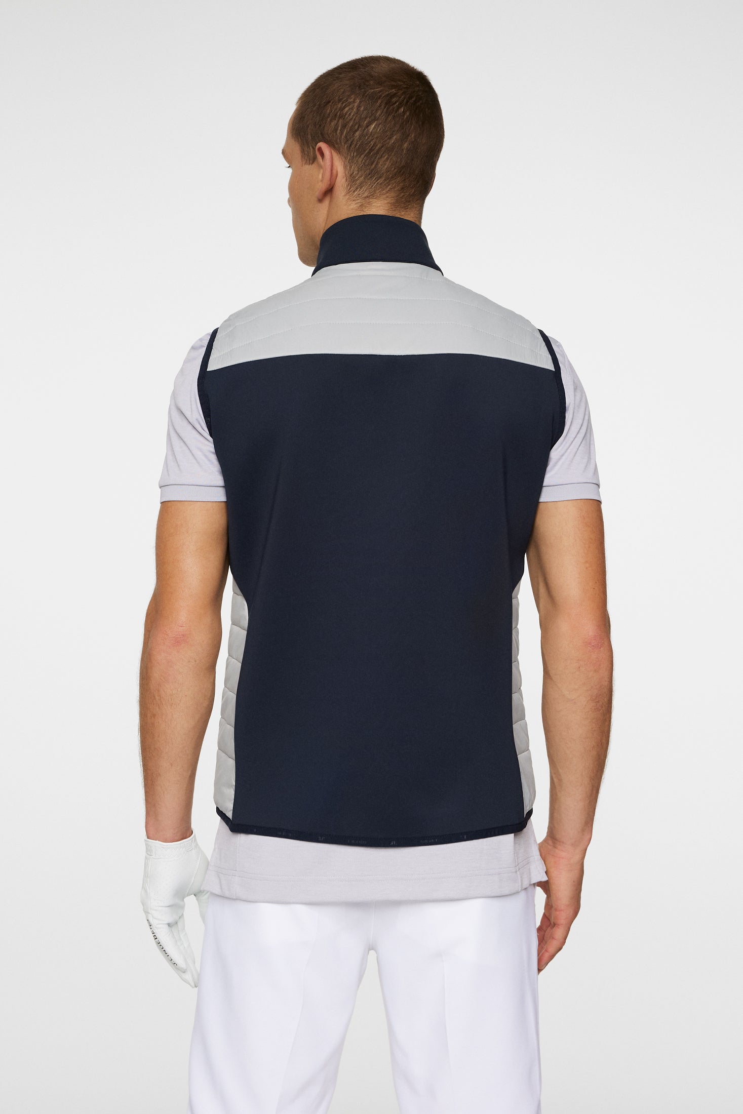J.Lindeberg Men's Holden Quilted Hybrid Vest