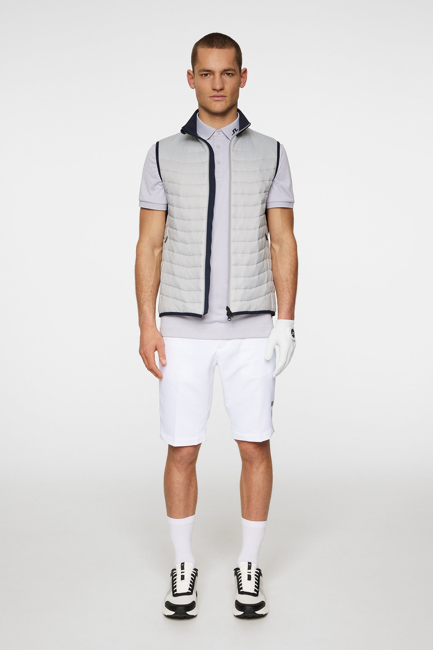 J.Lindeberg Men's Holden Quilted Hybrid Vest