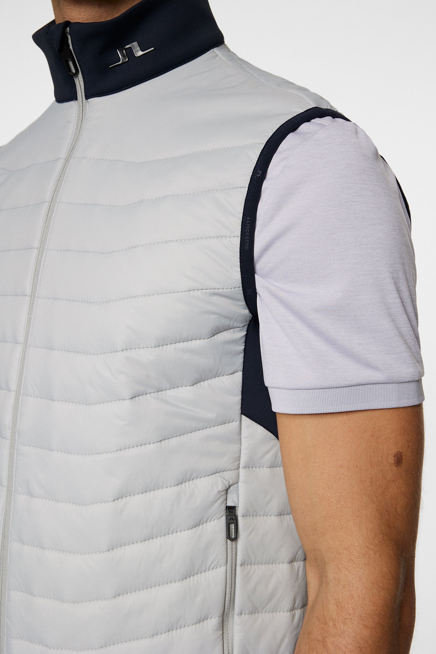 J.Lindeberg Men's Holden Quilted Hybrid Vest