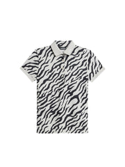 J.Lindeberg Tour Tech Print Polo Damen S schwarz/weiß