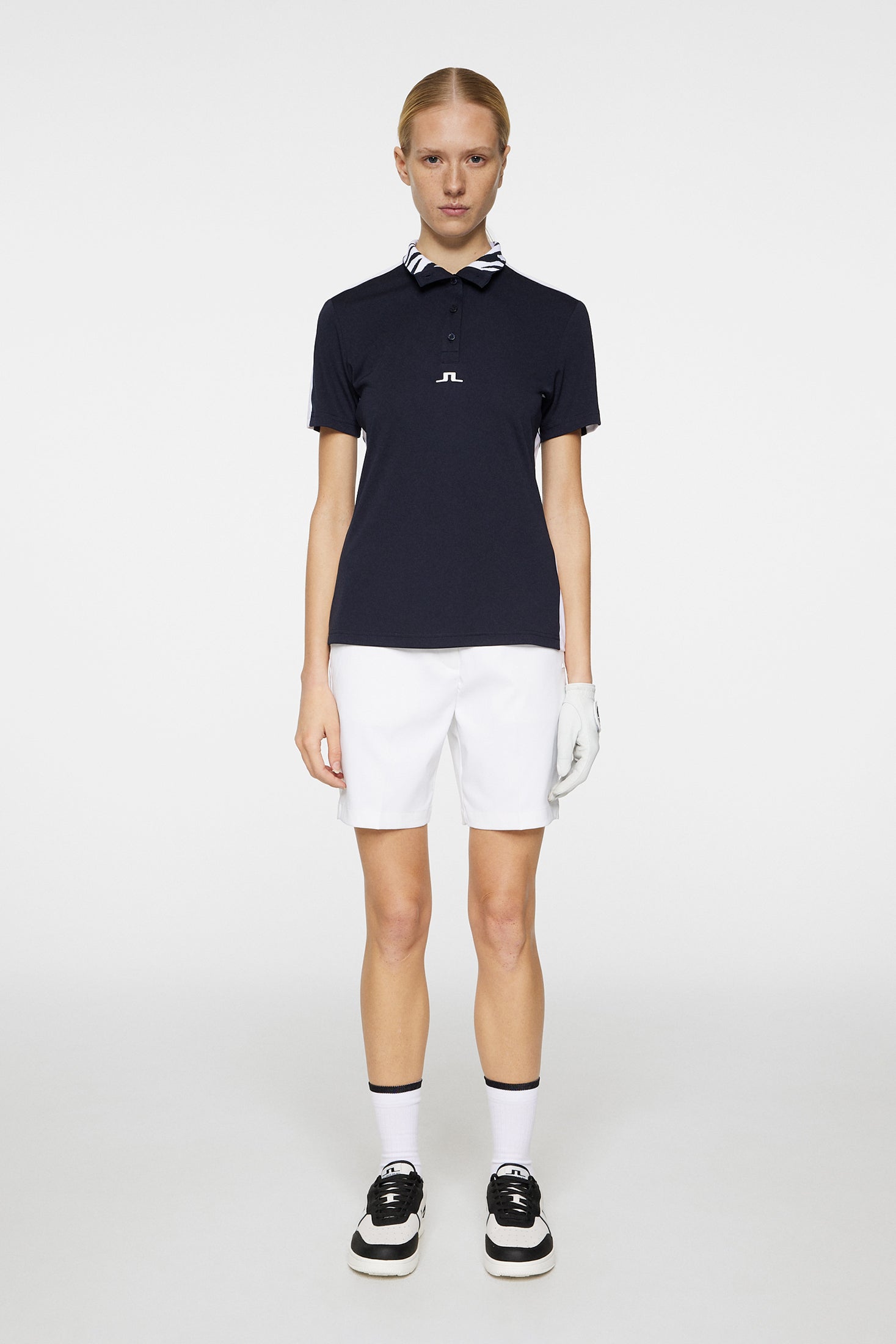 J.Lindeberg Pip Polo Damen S navy/weiß