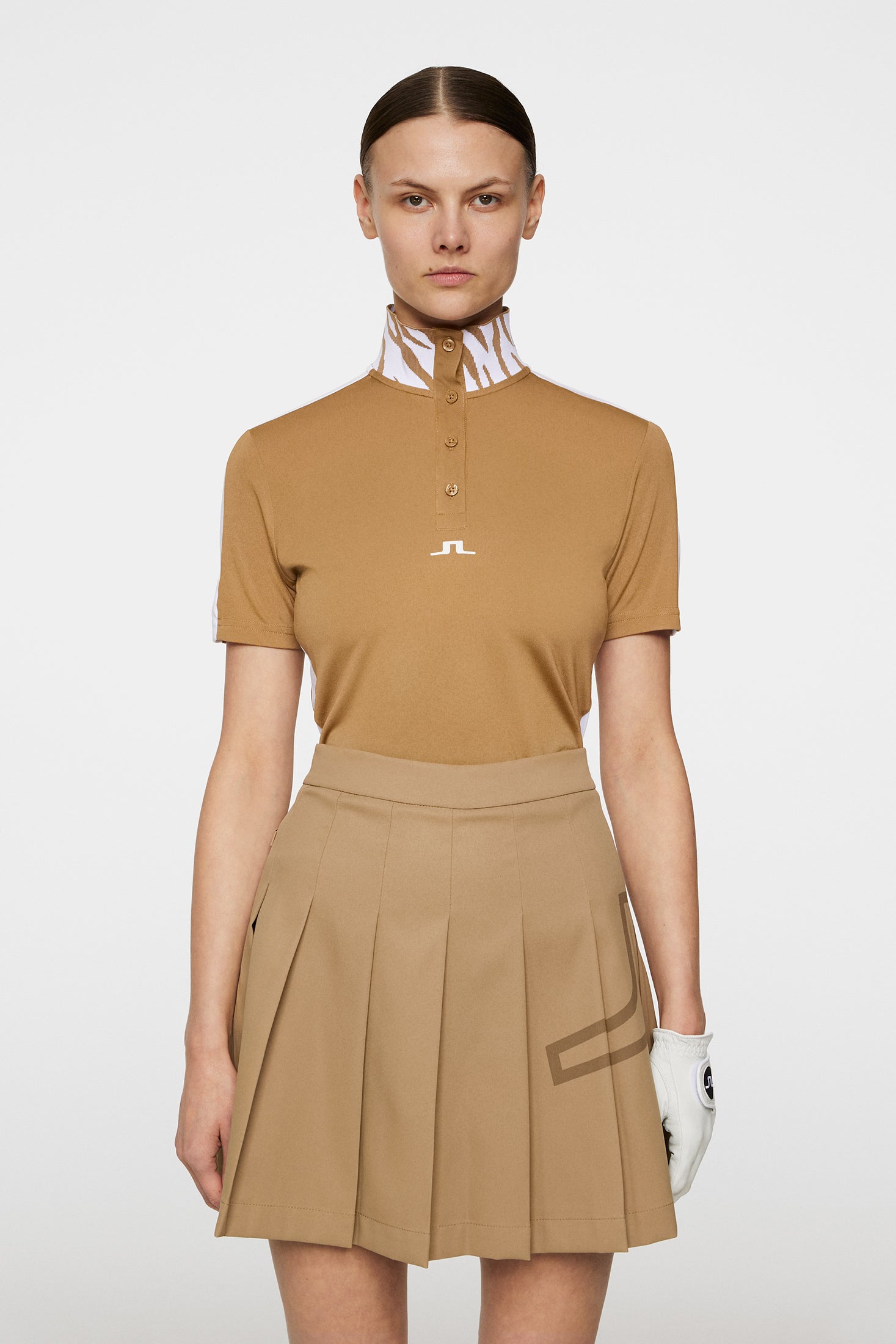 J.Lindeberg Pip Polo Damen S navy/weiß