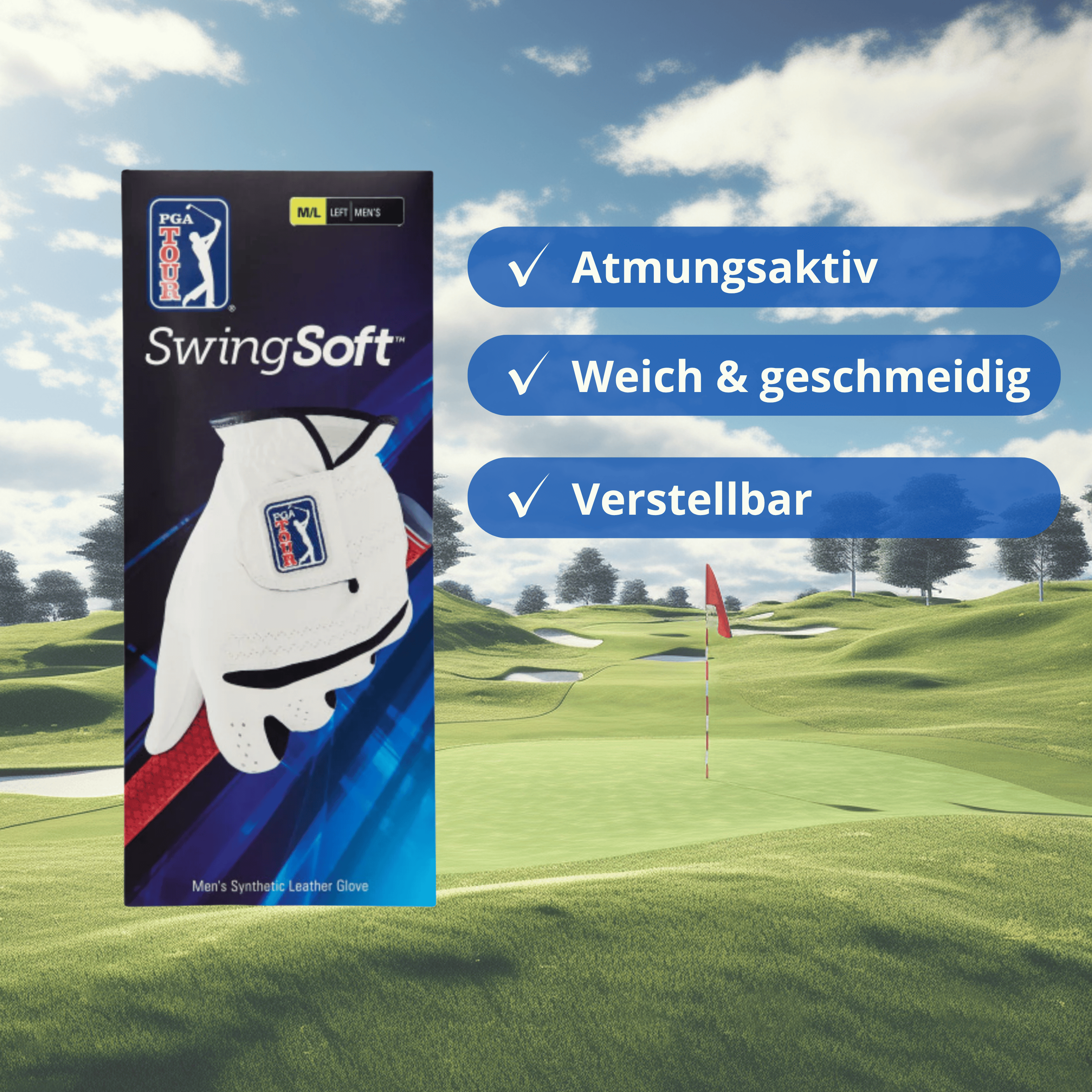 PGA Tour SwingSoft Golfhandschuh Herren