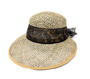 ER Golf Damen SommerHut mit Schirm 56 strohfarben 56 strohfarben 56 strohfarben