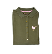 Girls Golf Golden Palm SL Polo Damen