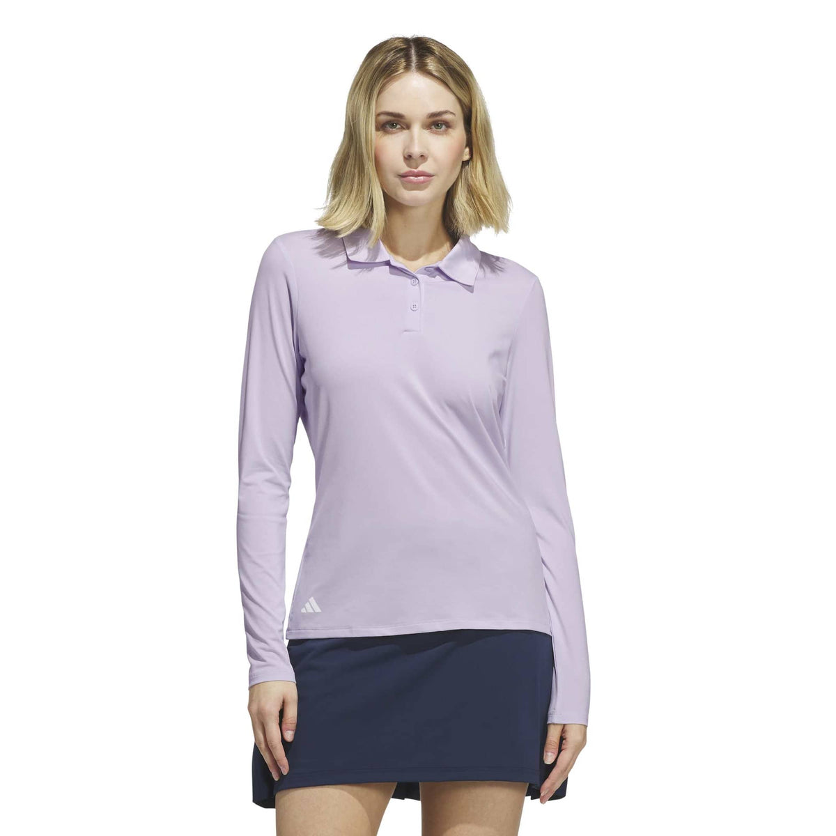 adidas Solid LS Polo Damen