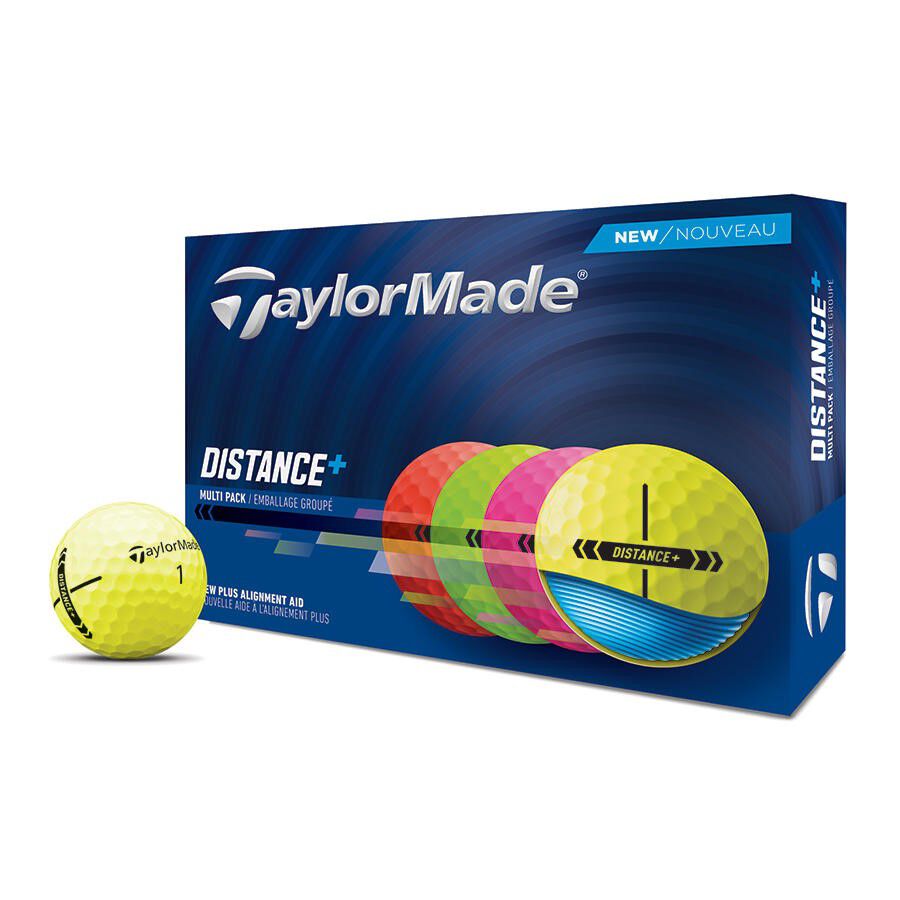 TaylorMade Distance+ MULTI Golf Balls 12-Pack