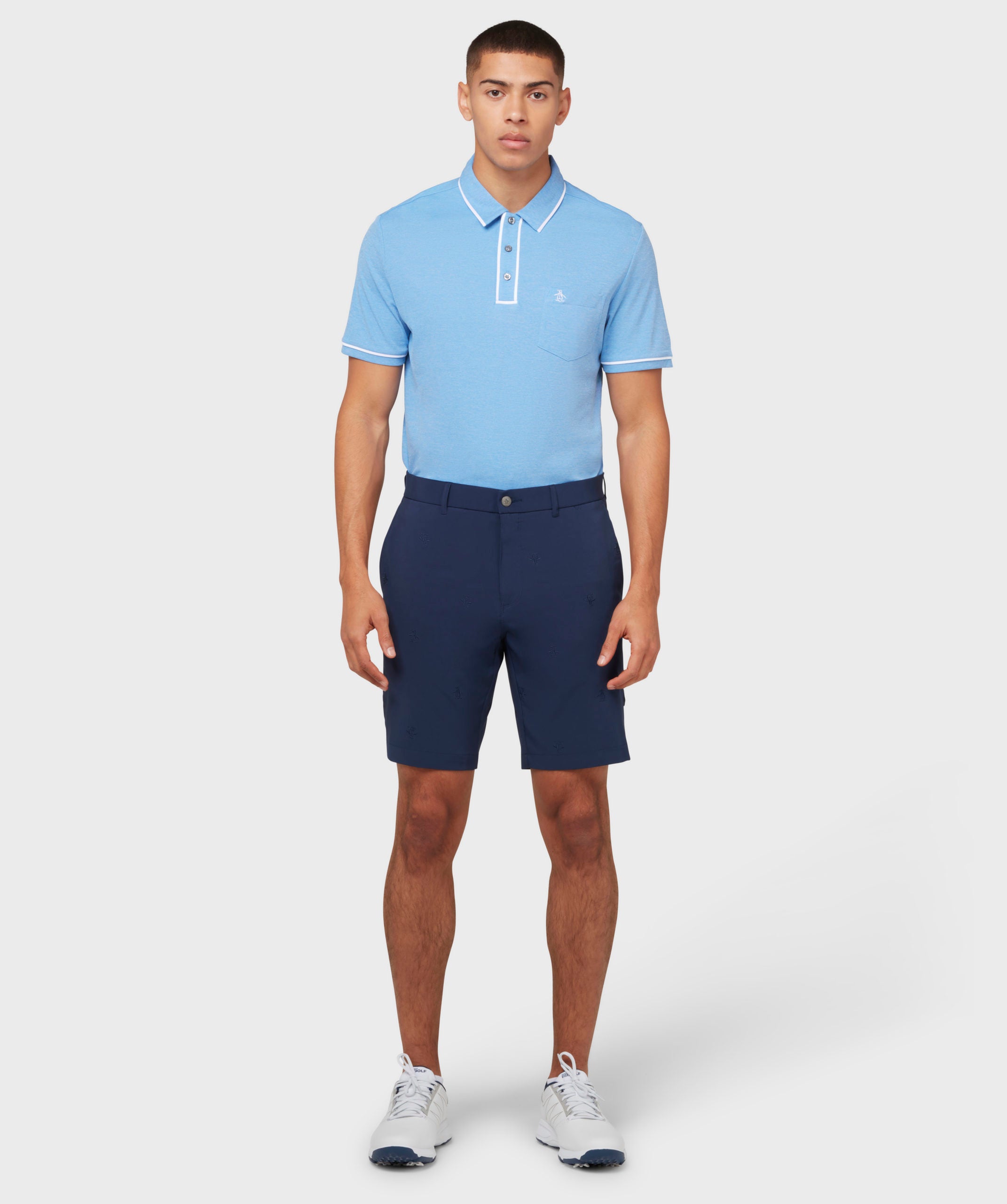 Original Penguin Golf Allover Pete 9" Shorts Herren