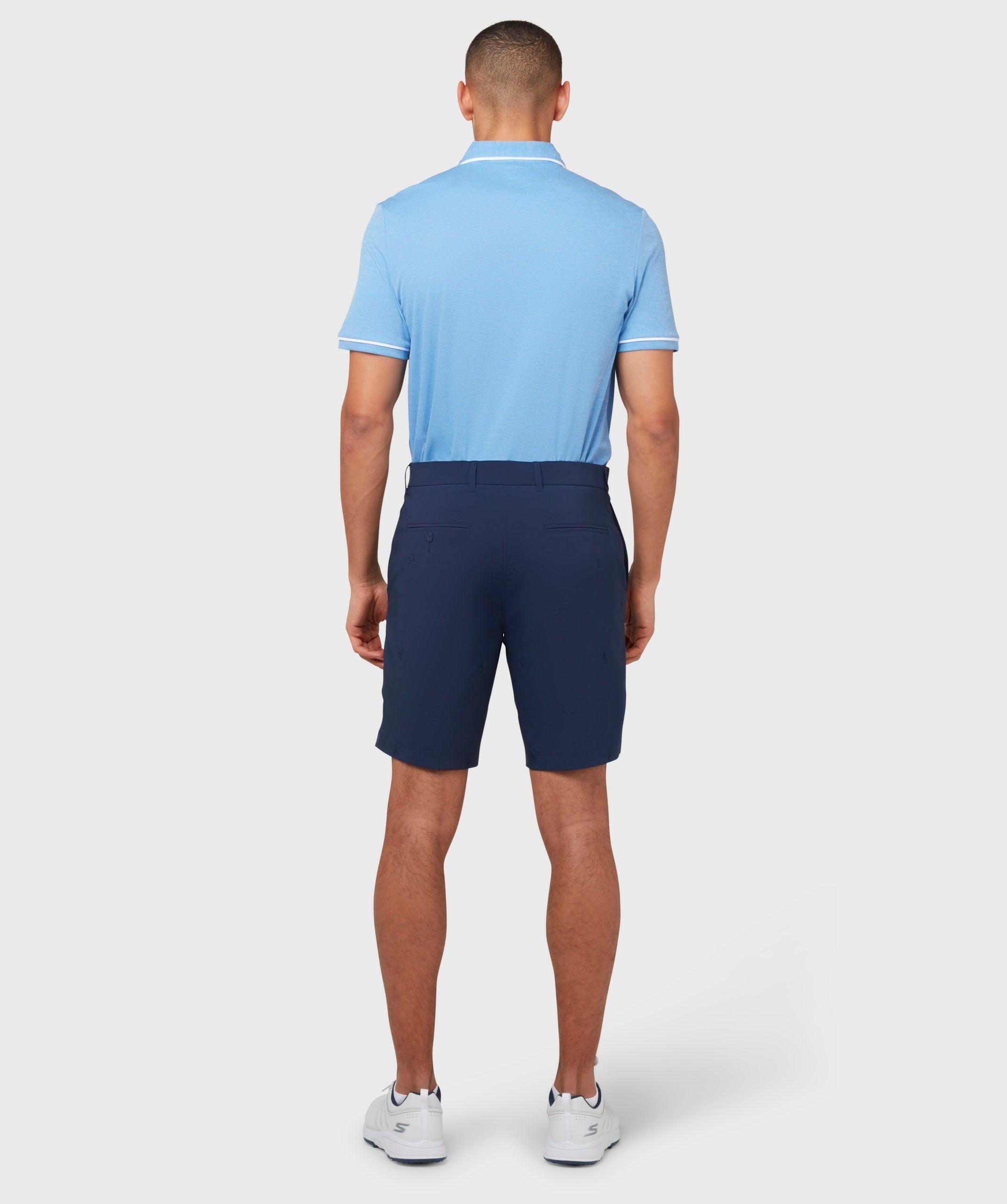 Original Penguin Golf Allover Pete 9" Shorts Herren