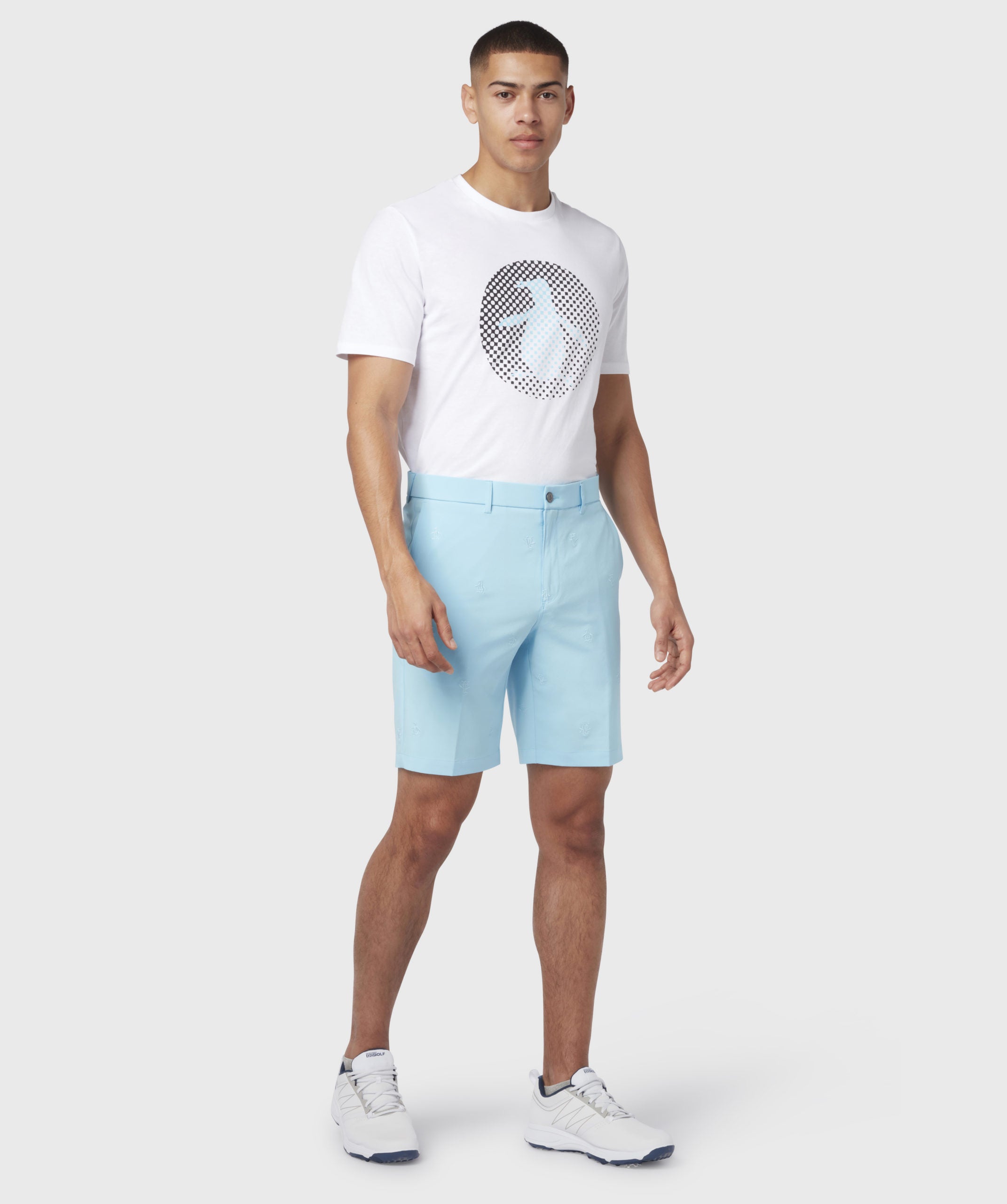 Original Penguin Golf Allover Pete 9" Shorts Herren