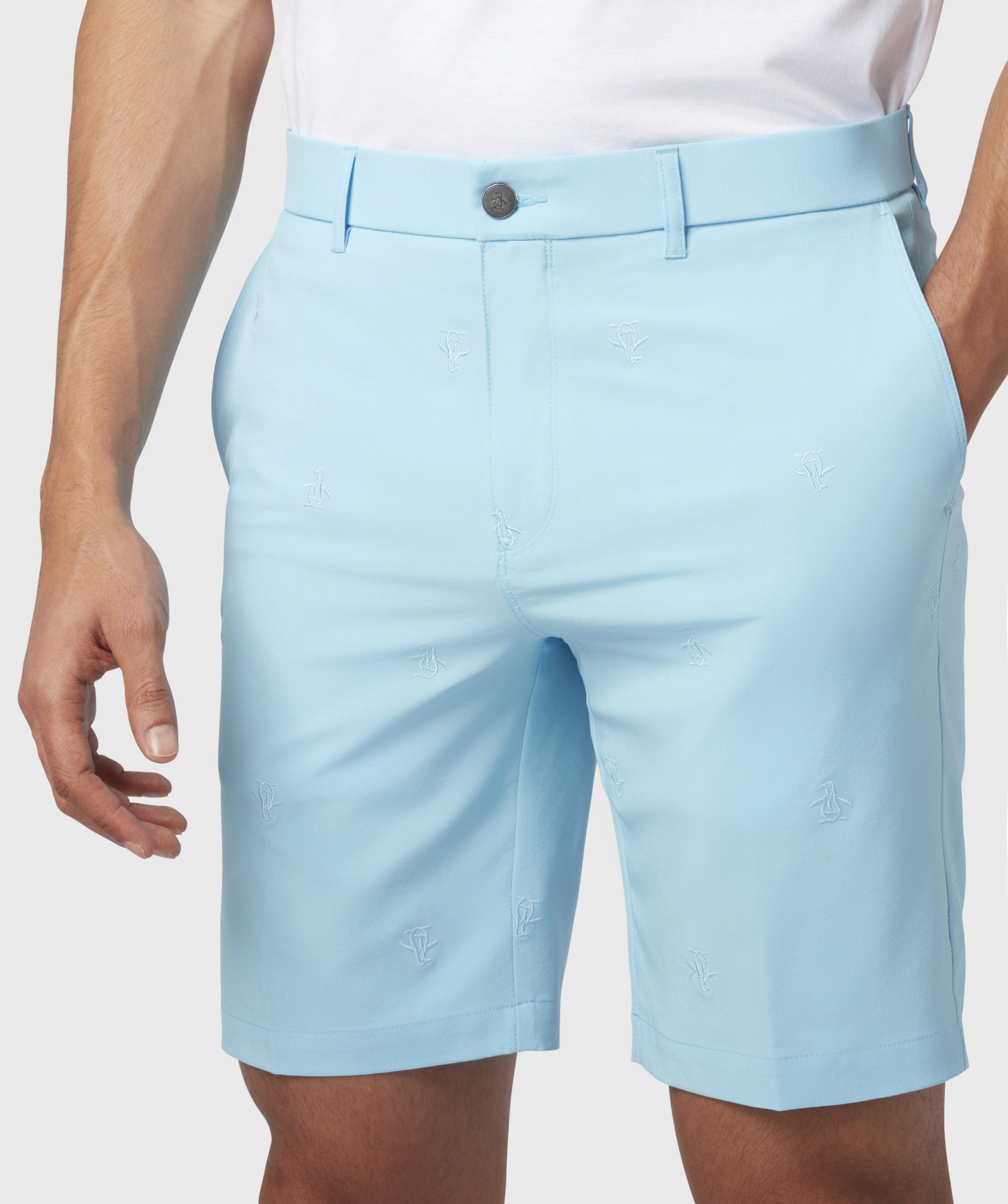 Original Penguin Golf Allover Pete 9" Shorts Herren