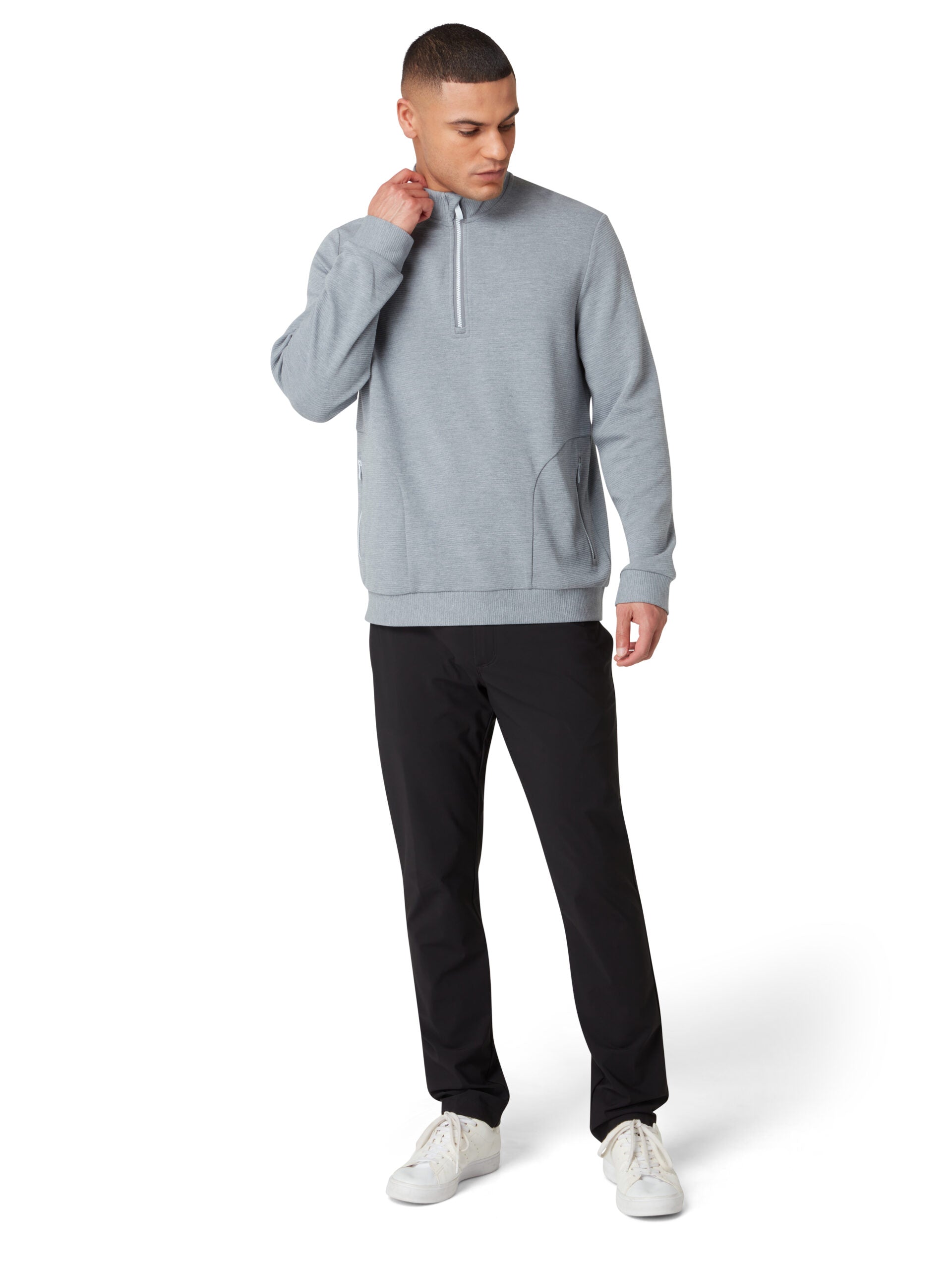 Original Penguin Ottoman 1/4-Zip Sweatshirt Herren