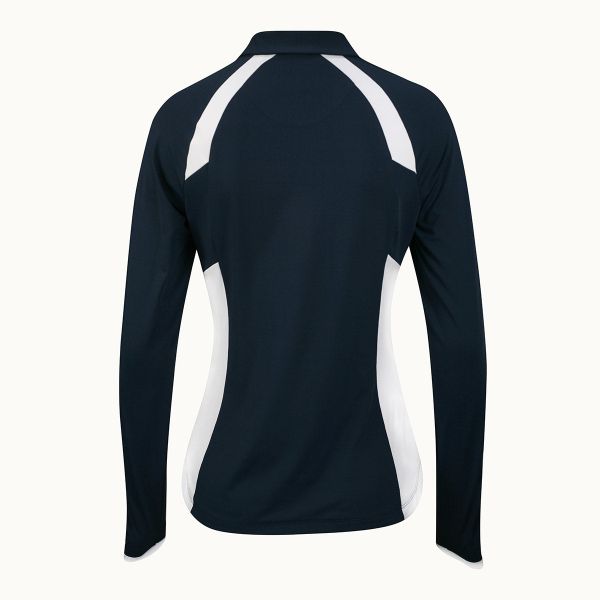 Original Penguin Long Sleeve Colourblock Zip Polo Damen