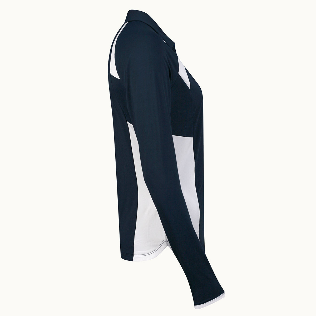Original Penguin Long Sleeve Colourblock Zip Polo Damen