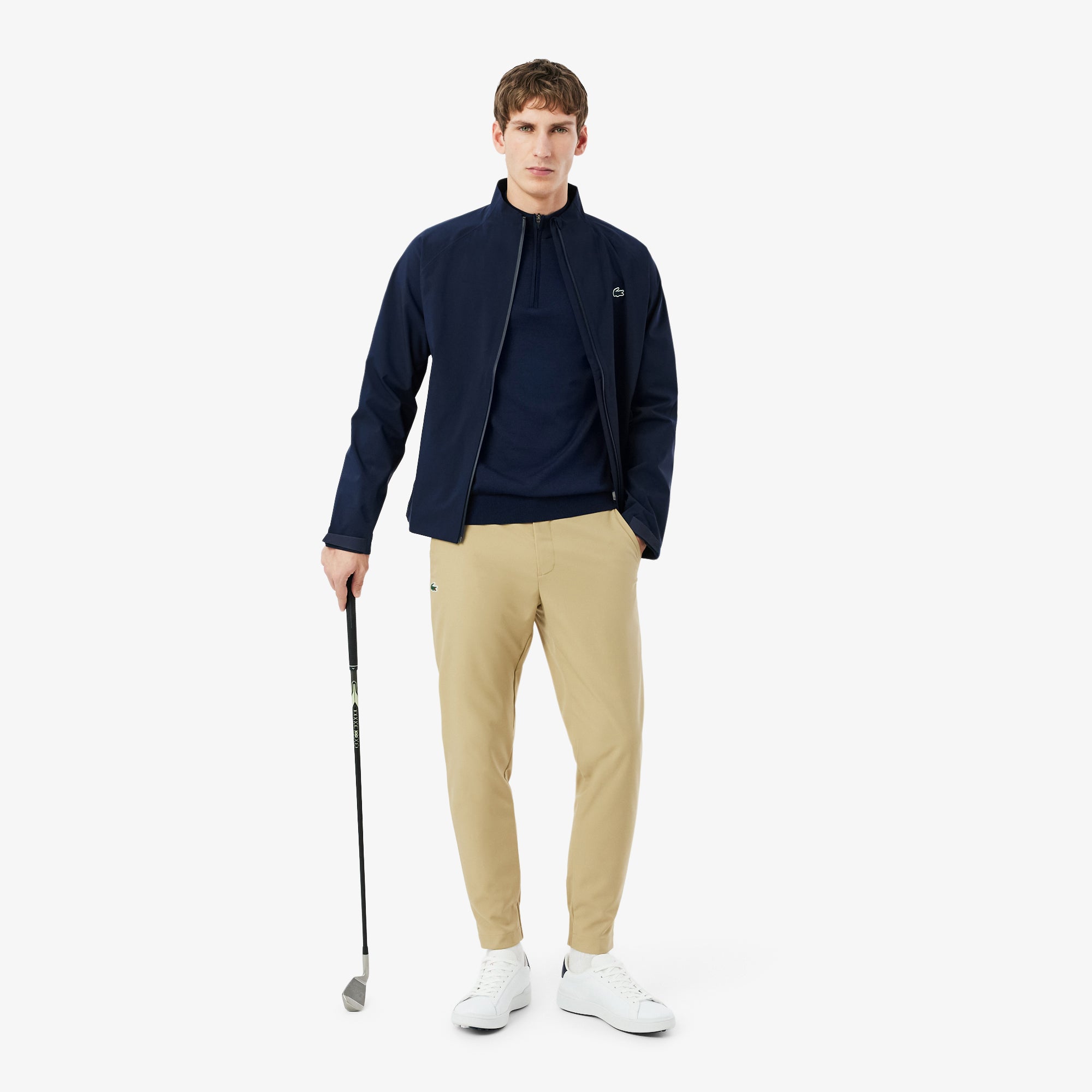 Lacoste 1/4-Zip Pullover Men's S navy S navy