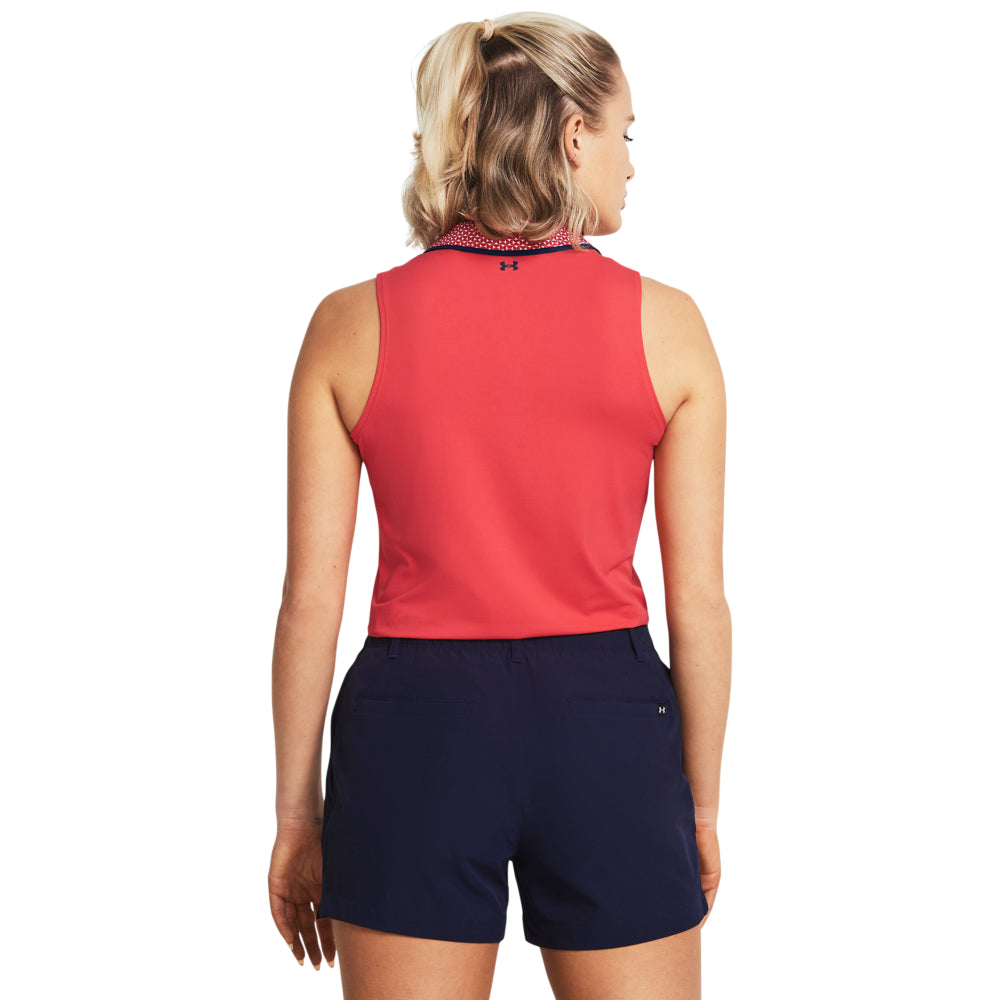 Under Armour Iso-Chill SL Polo Damen L weiss/silber
