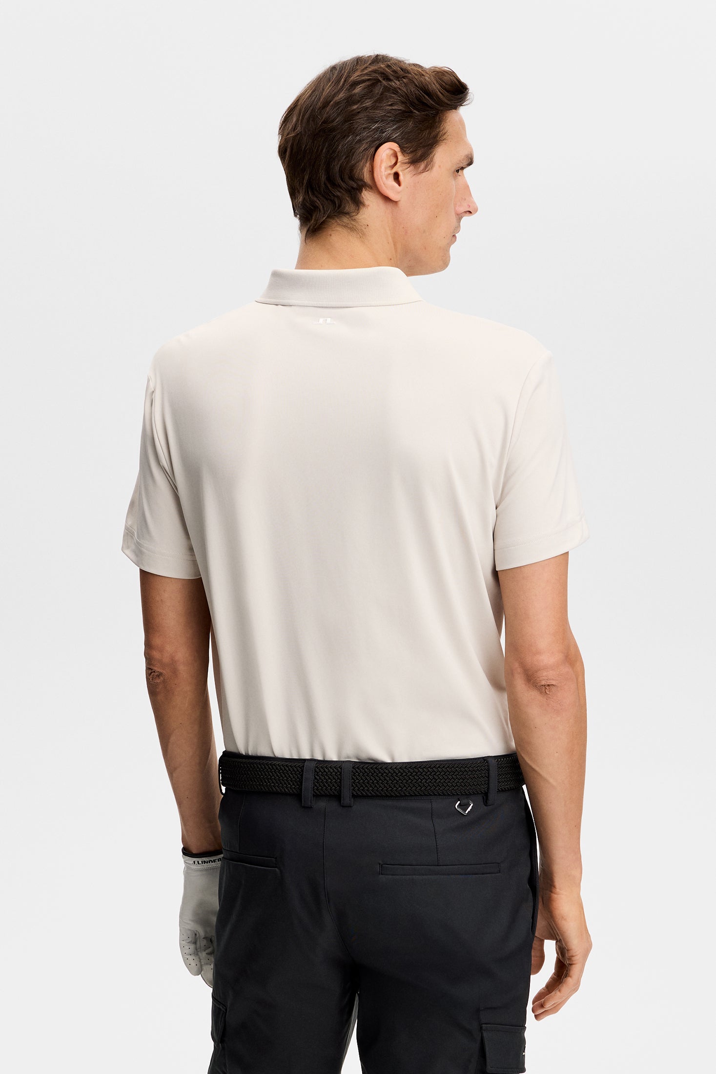 J.Lindeberg Bridge Polo Herren L hellgrau