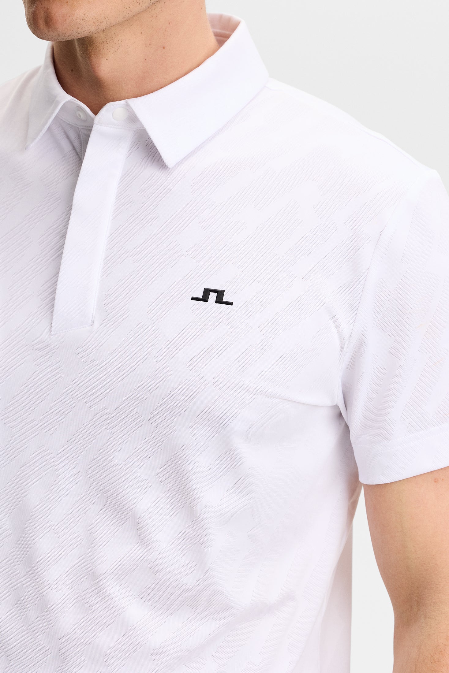 J.Lindeberg Wilhelm Polo Men L white L white