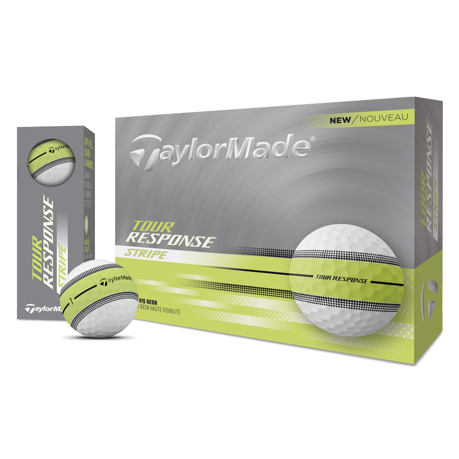 TaylorMade TourResponse Stripe 2025 Golf Balls 12-Pack