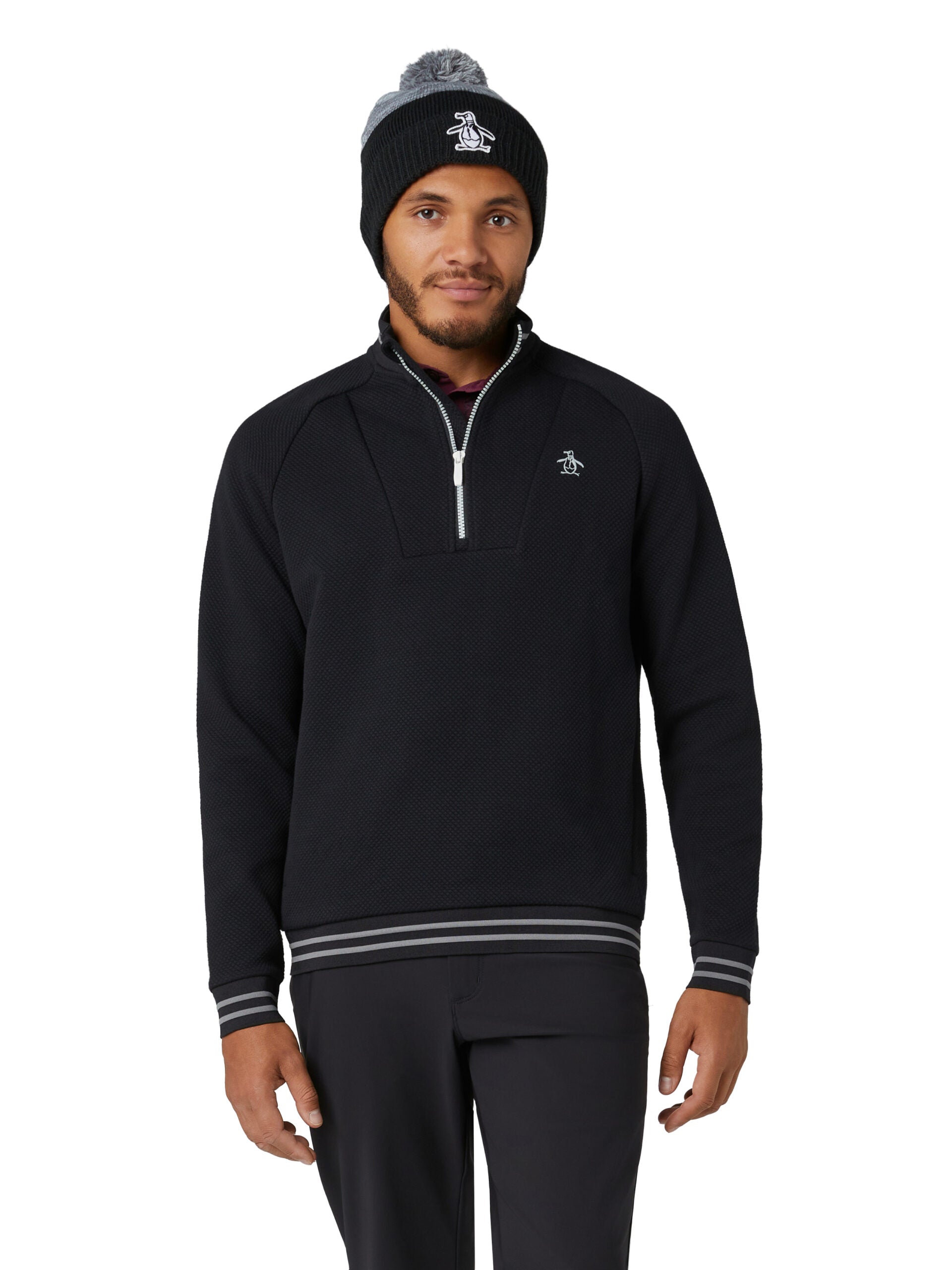 Original Penguin Midweight 1/4-Zip Golf Pullover Herren